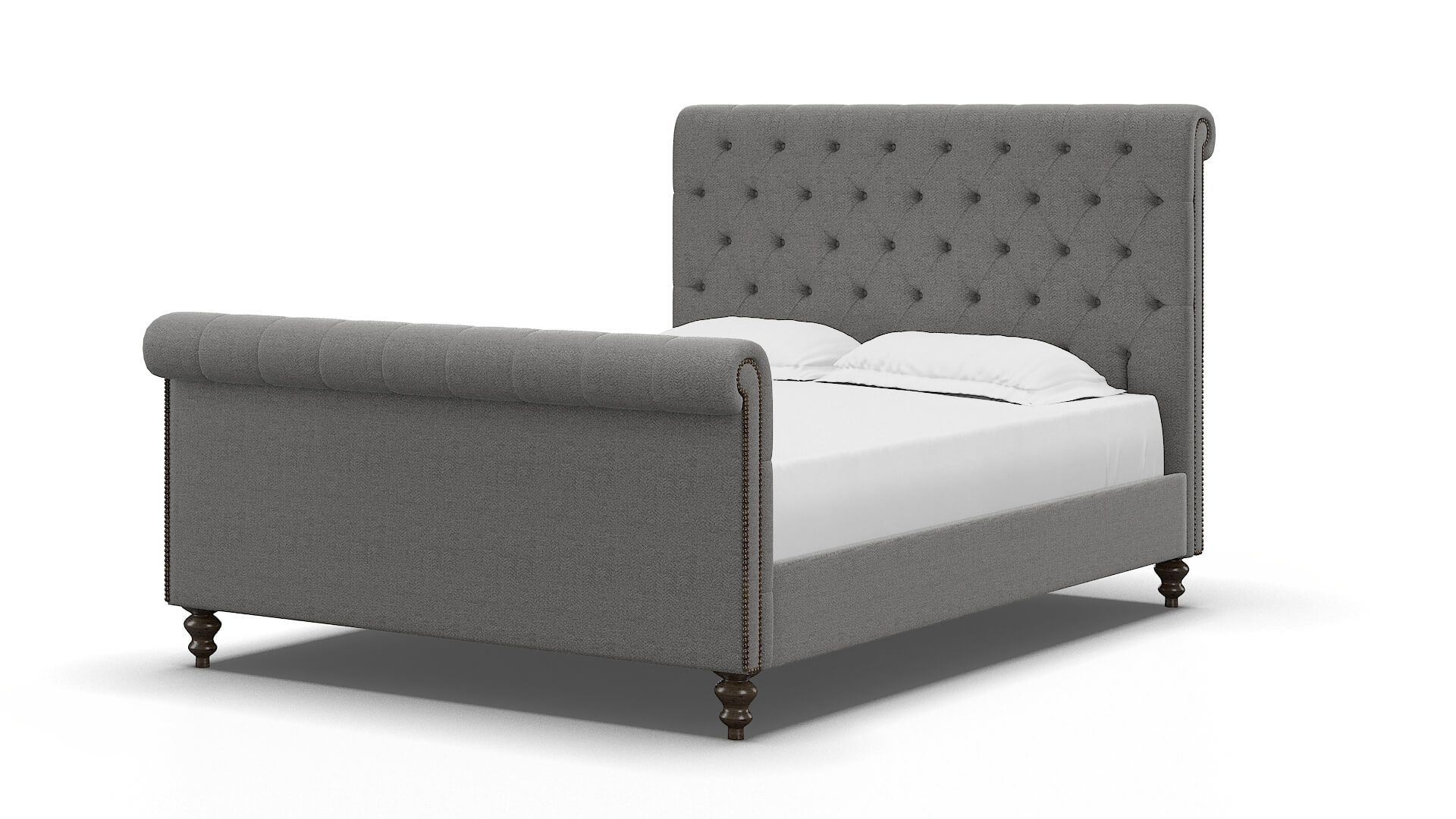 Kaila Catalina Steel Bed espresso legs 5