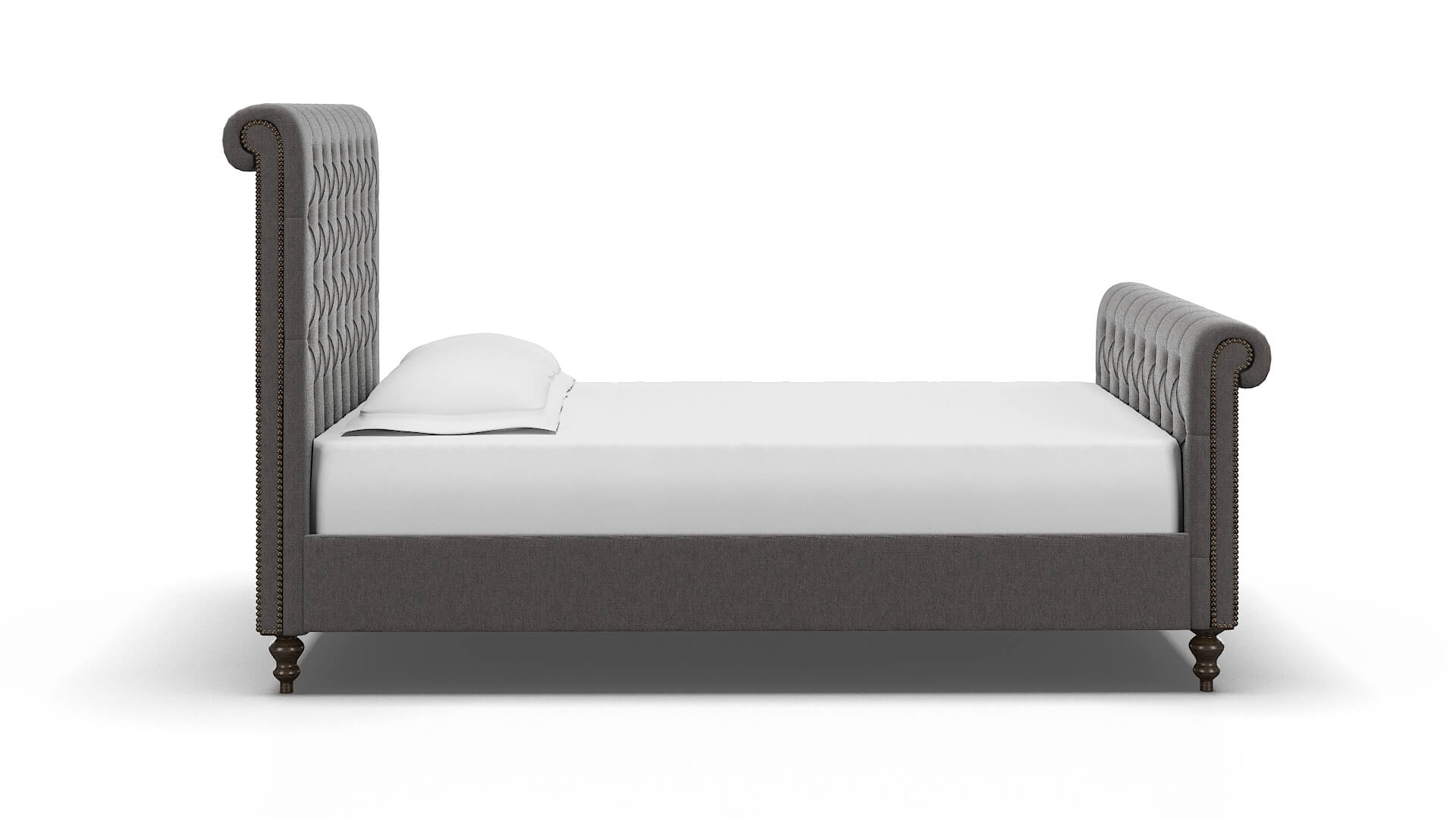 Kaila Cosmo Charcoal Bed espresso legs 3