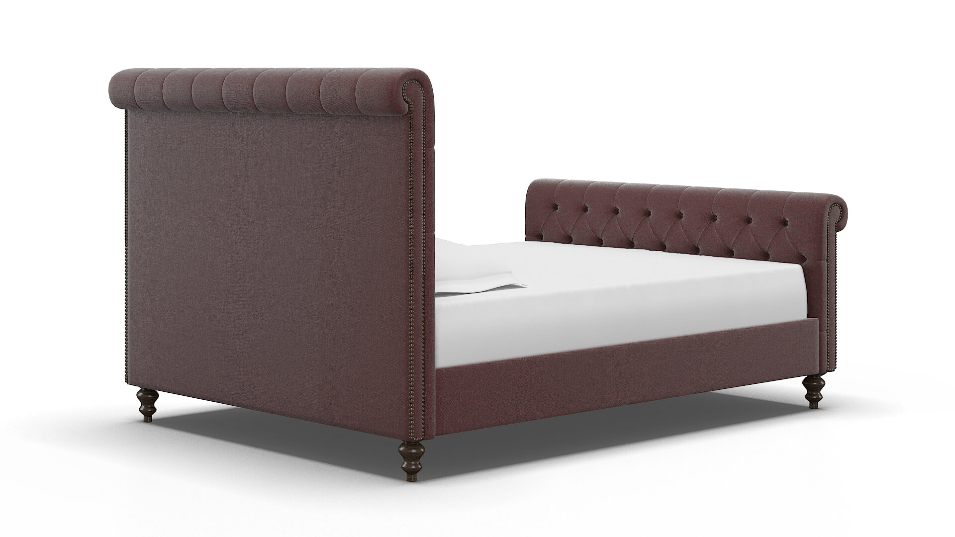 Kaila Derby Berry Bed espresso legs 4