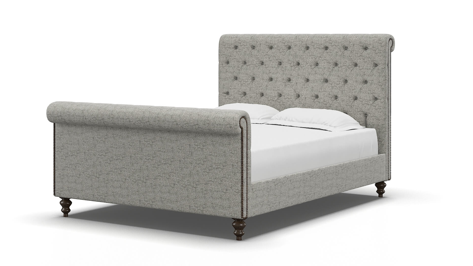 Kaila Derby Silver Bed espresso legs 5