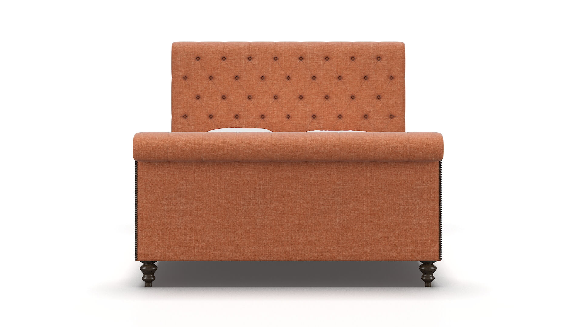 Kaila Durham Tangerine Bed espresso legs 1