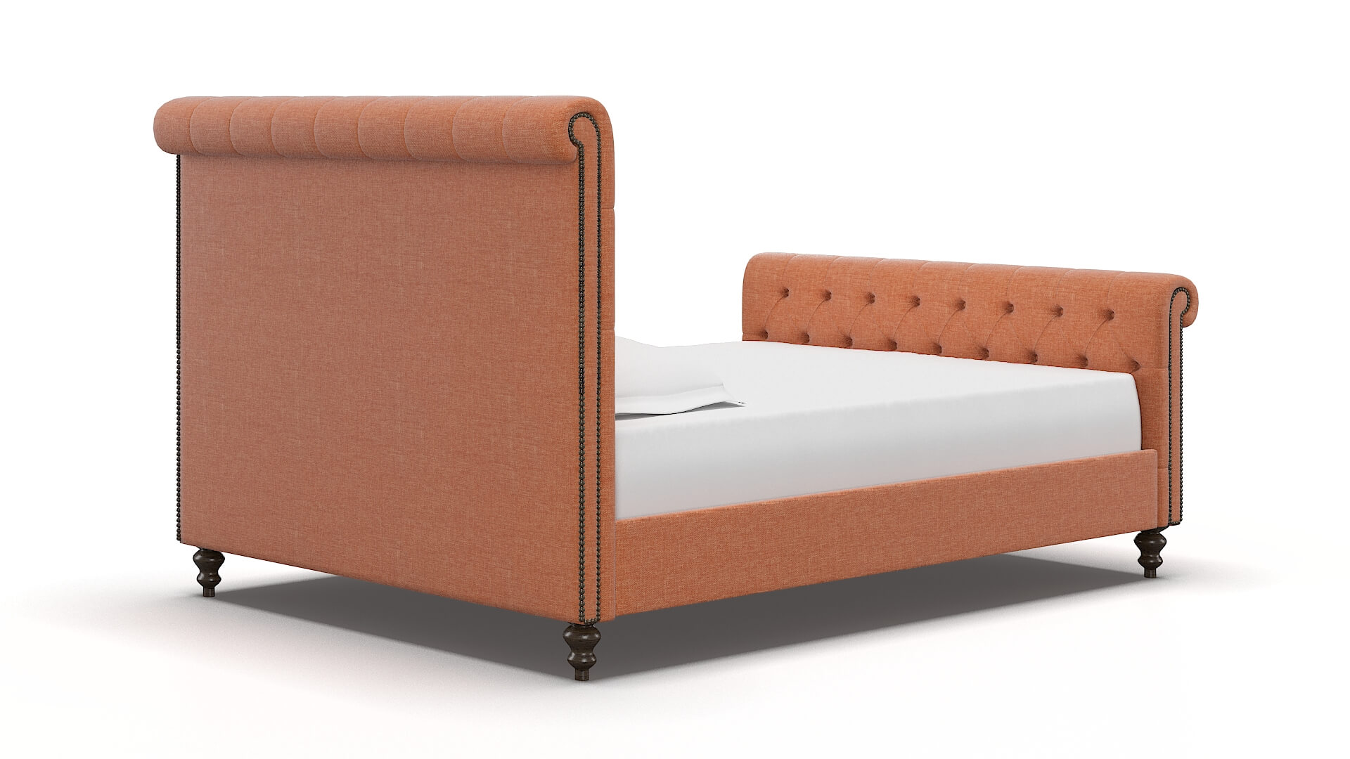 Kaila Durham Tangerine Bed espresso legs 4