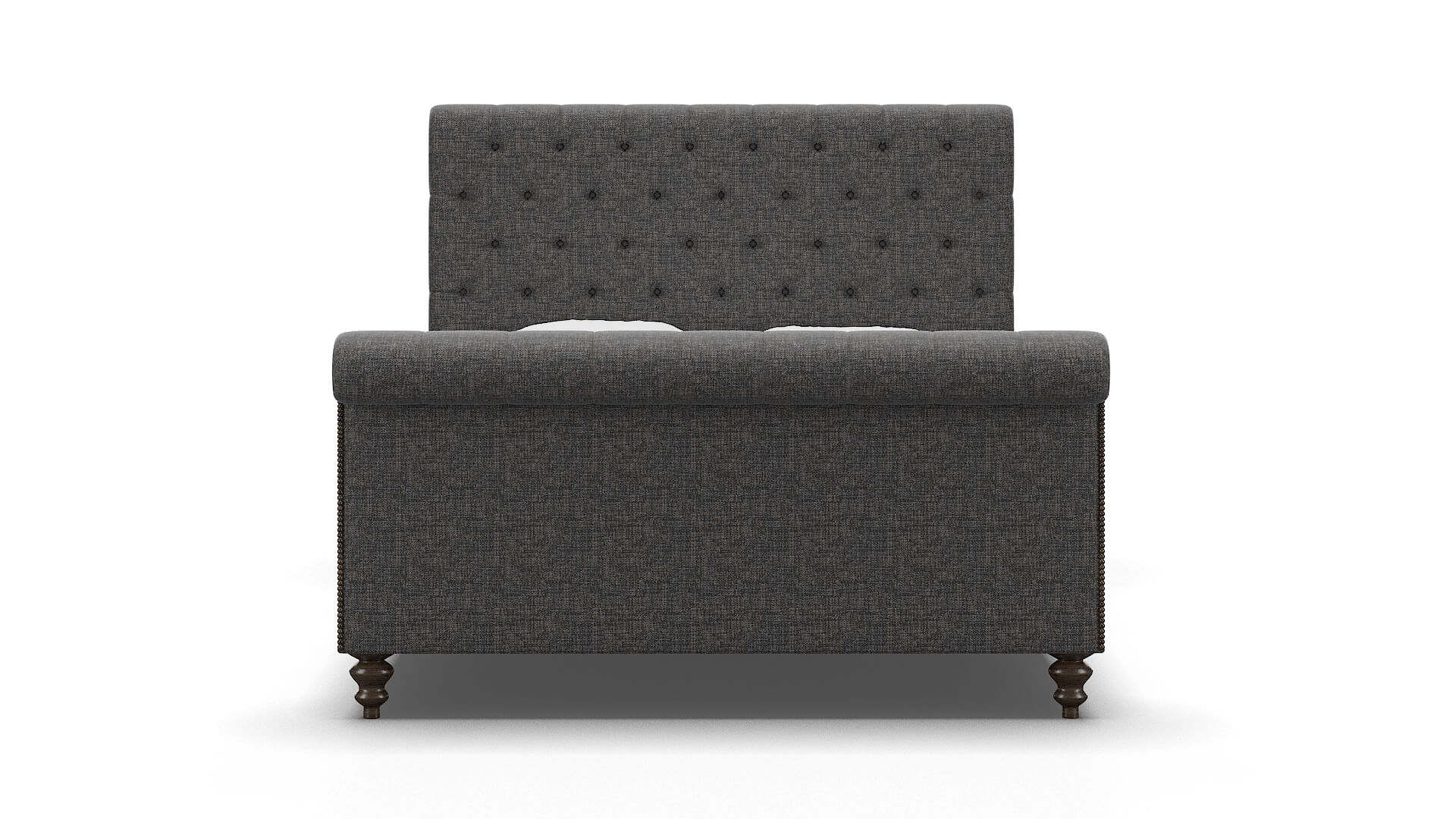 Kaila Insight Charcoal Bed espresso legs 1