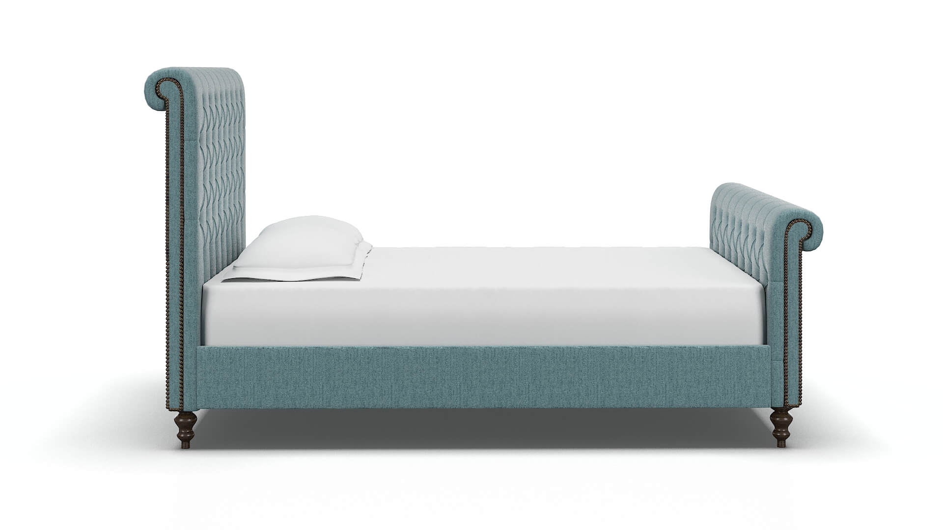 Kaila Insight Peacock Bed espresso legs 3