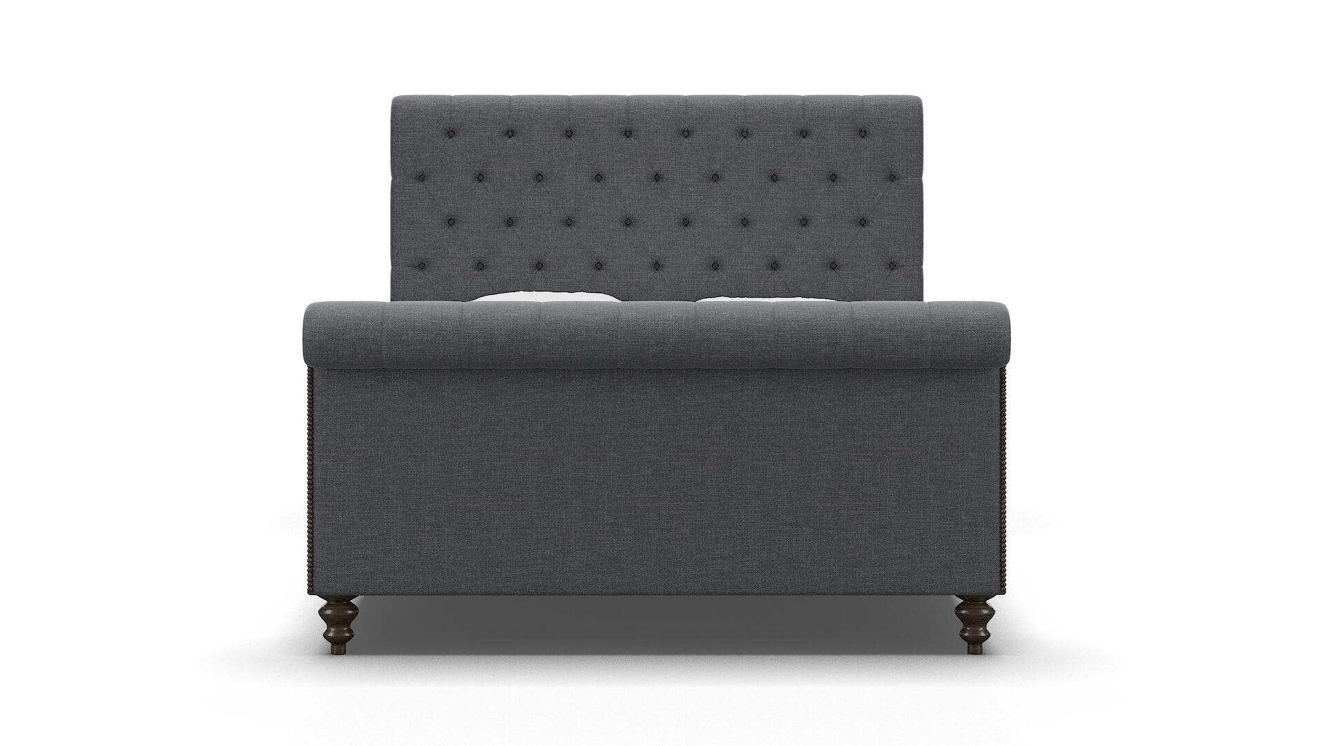 Kaila Keylargo Graphite Bed espresso legs 1
