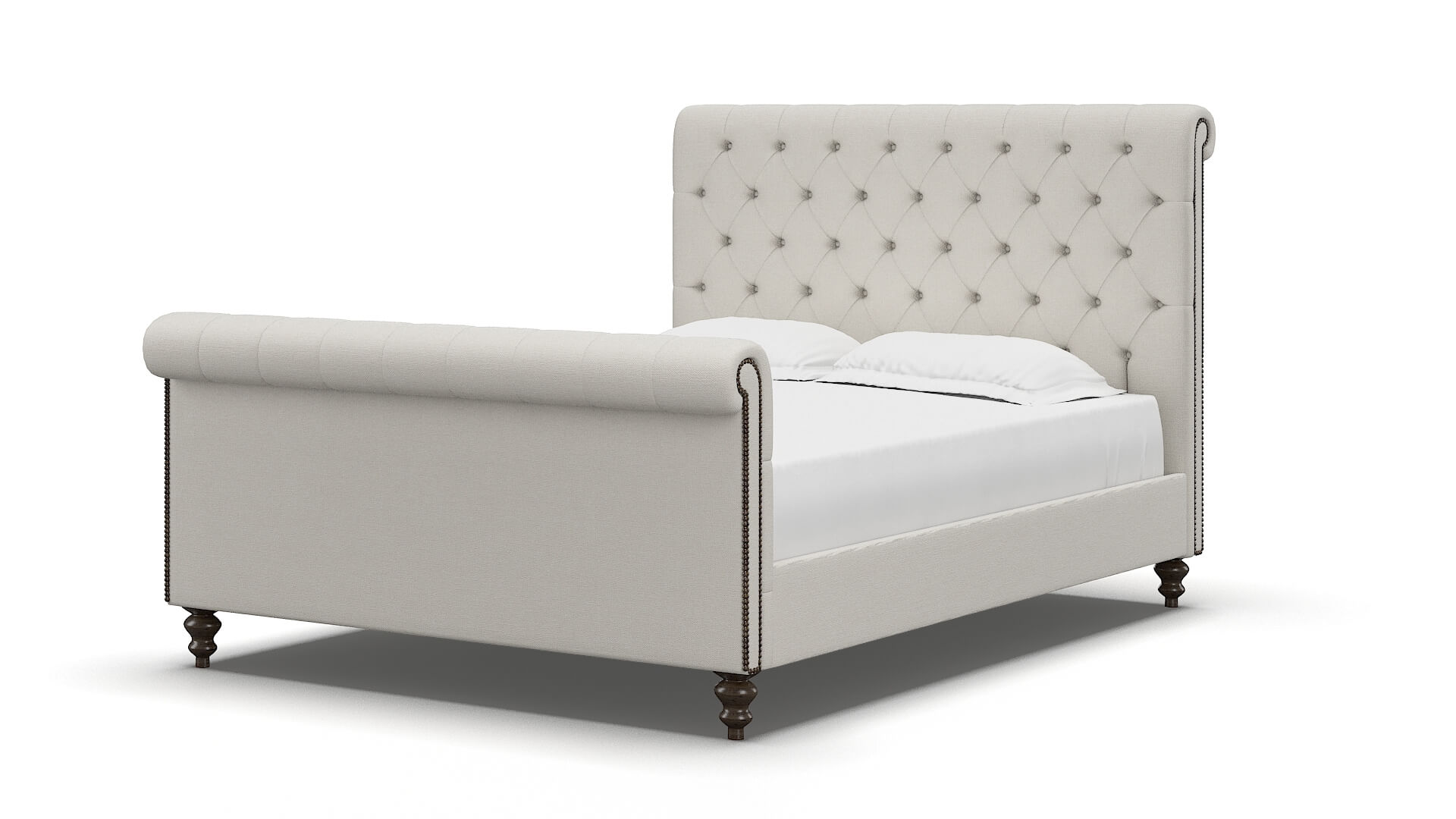 Kaila Keylargo Oatmeal Bed espresso legs 5