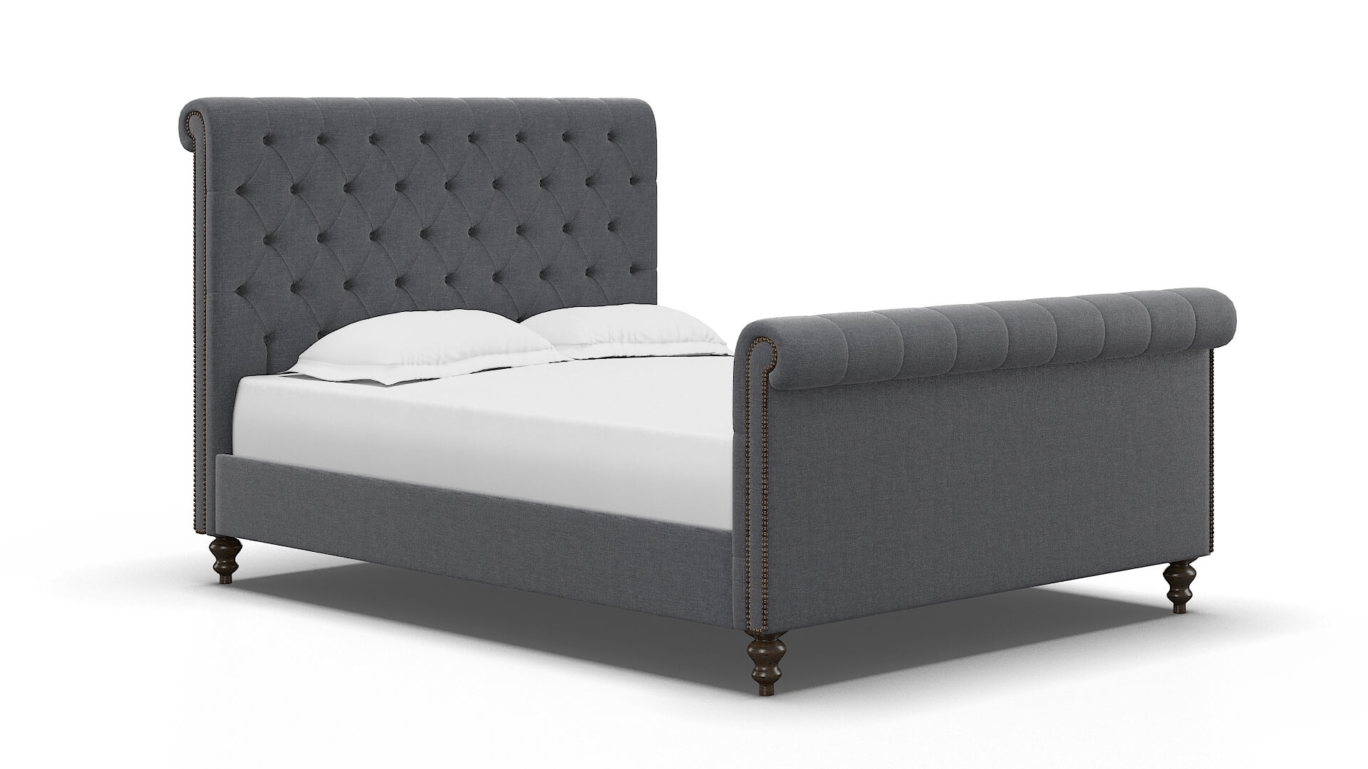 Kaila Notion Graphite Bed espresso legs 2