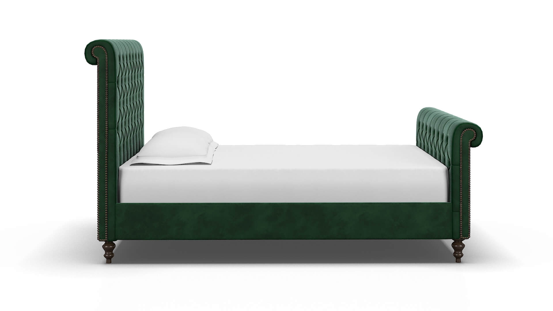 Kaila Royale Evergreen Bed espresso legs 3