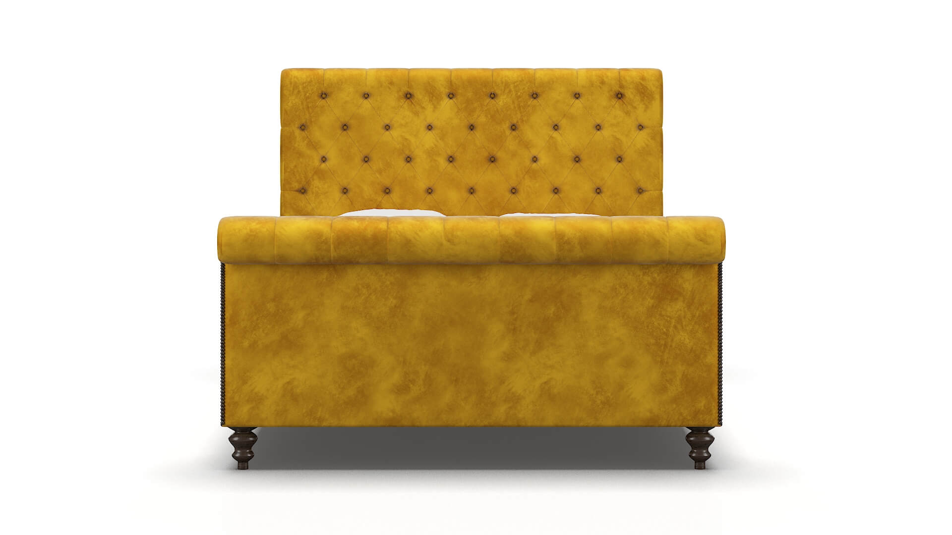 Kaila Royale Marigold Bed espresso legs 1