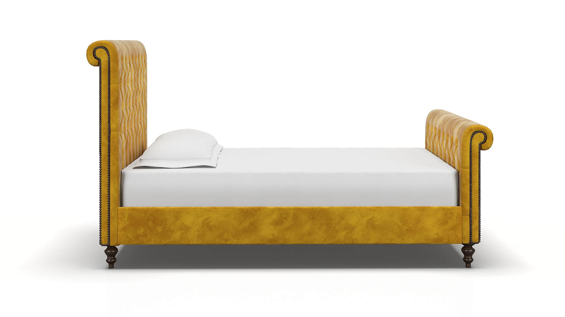Kaila Royale Marigold Bed espresso legs 3