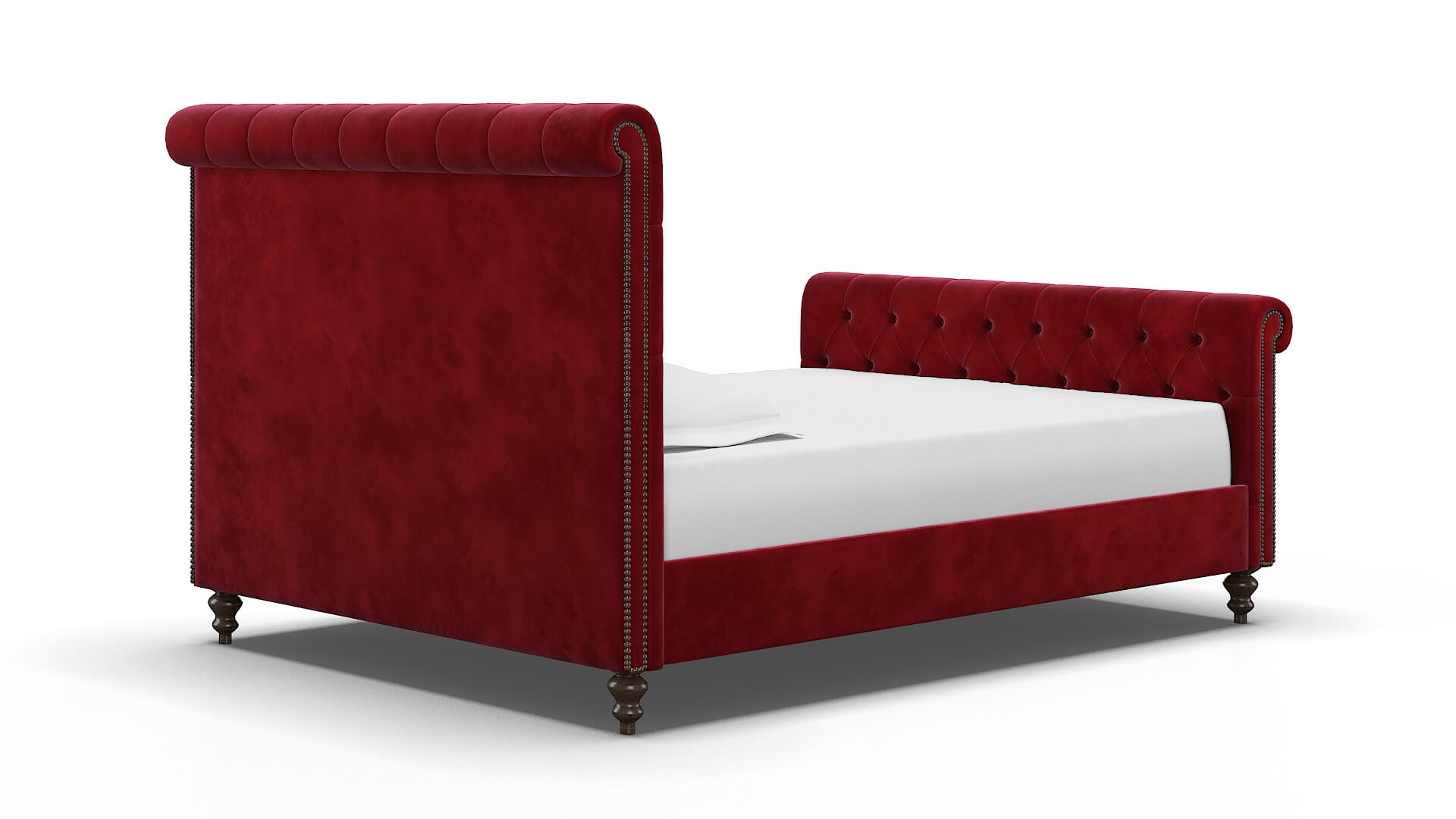 Kaila Royale Ruby Bed espresso legs 4