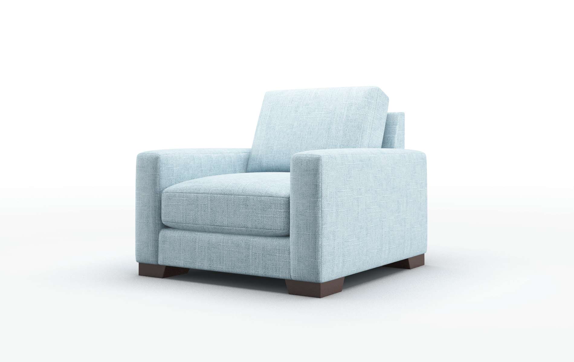 London Atlas Turquoise Chair espresso legs 4