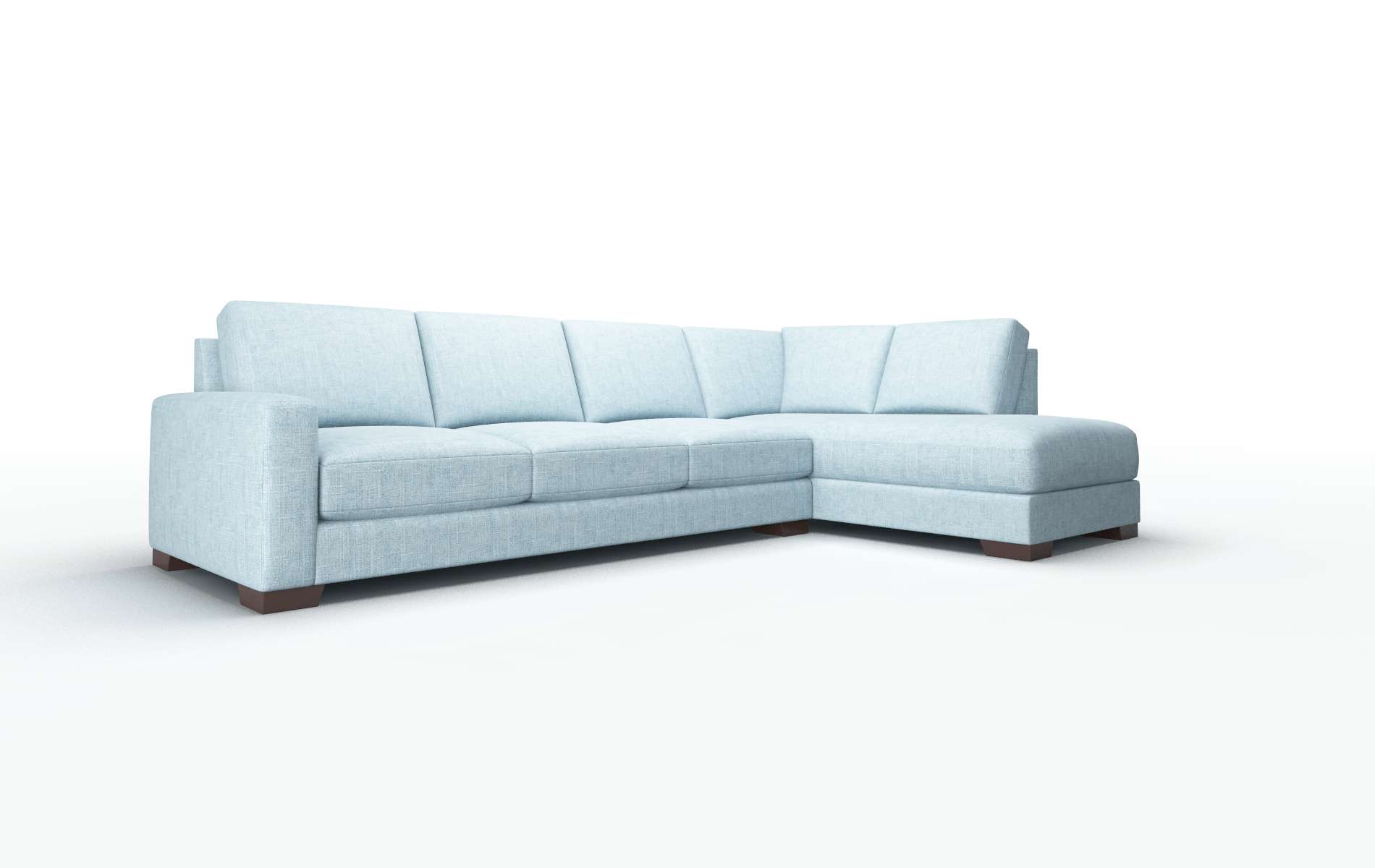 London Atlas Turquoise Panel espresso legs 2