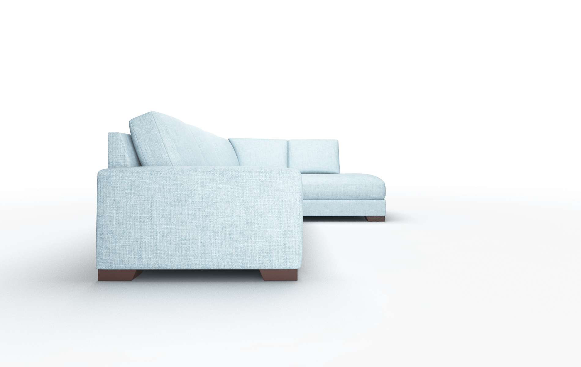 London Atlas Turquoise Panel espresso legs 3