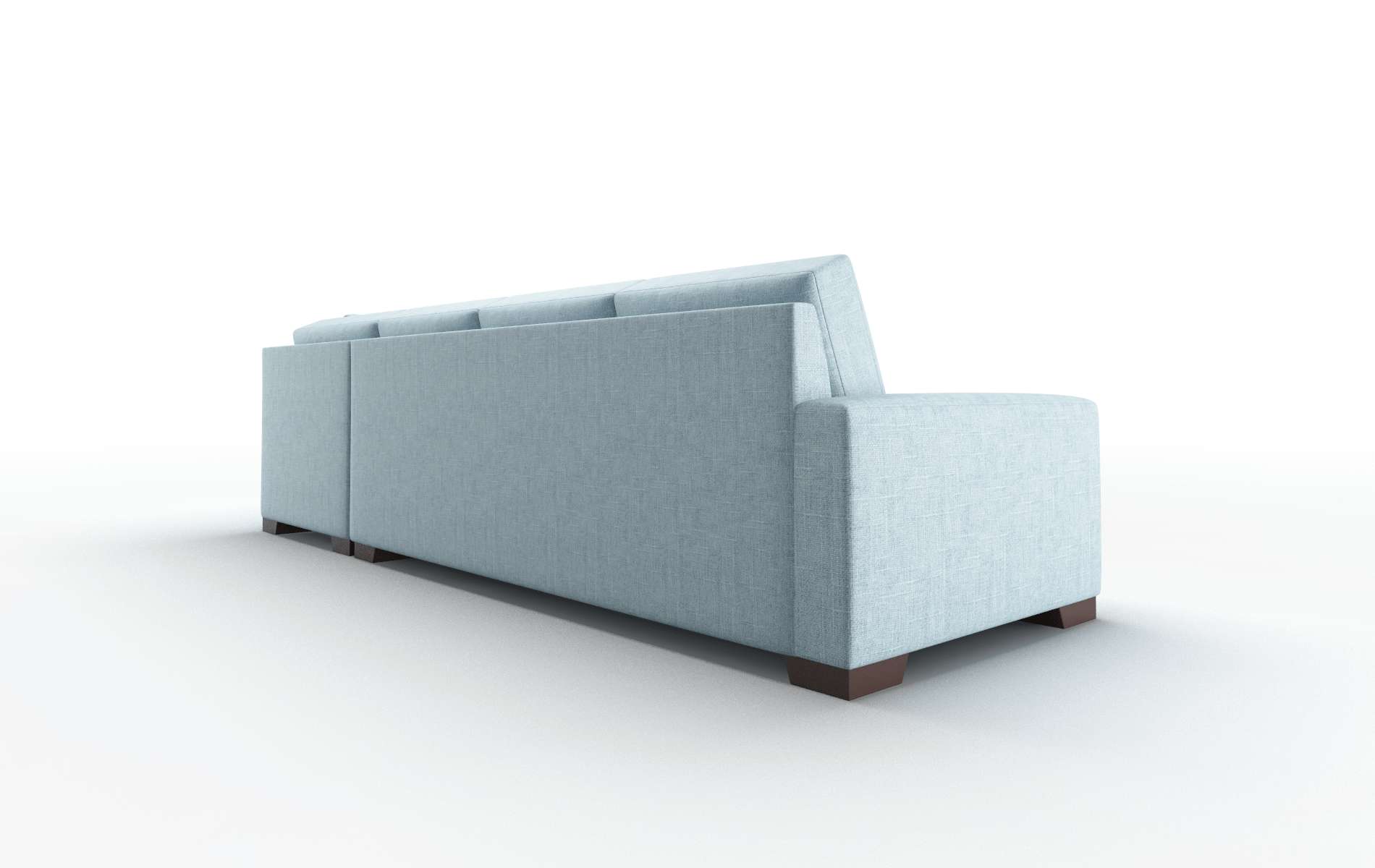 London Atlas Turquoise Panel espresso legs 5