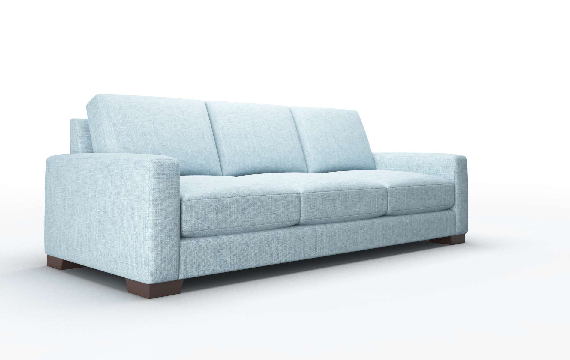 London Atlas Turquoise Sofa espresso legs 2