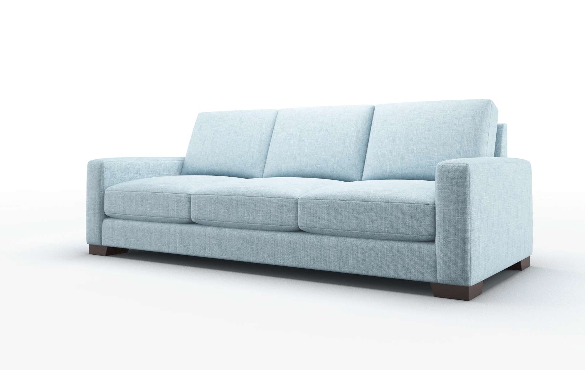 London Atlas Turquoise Sofa espresso legs 4