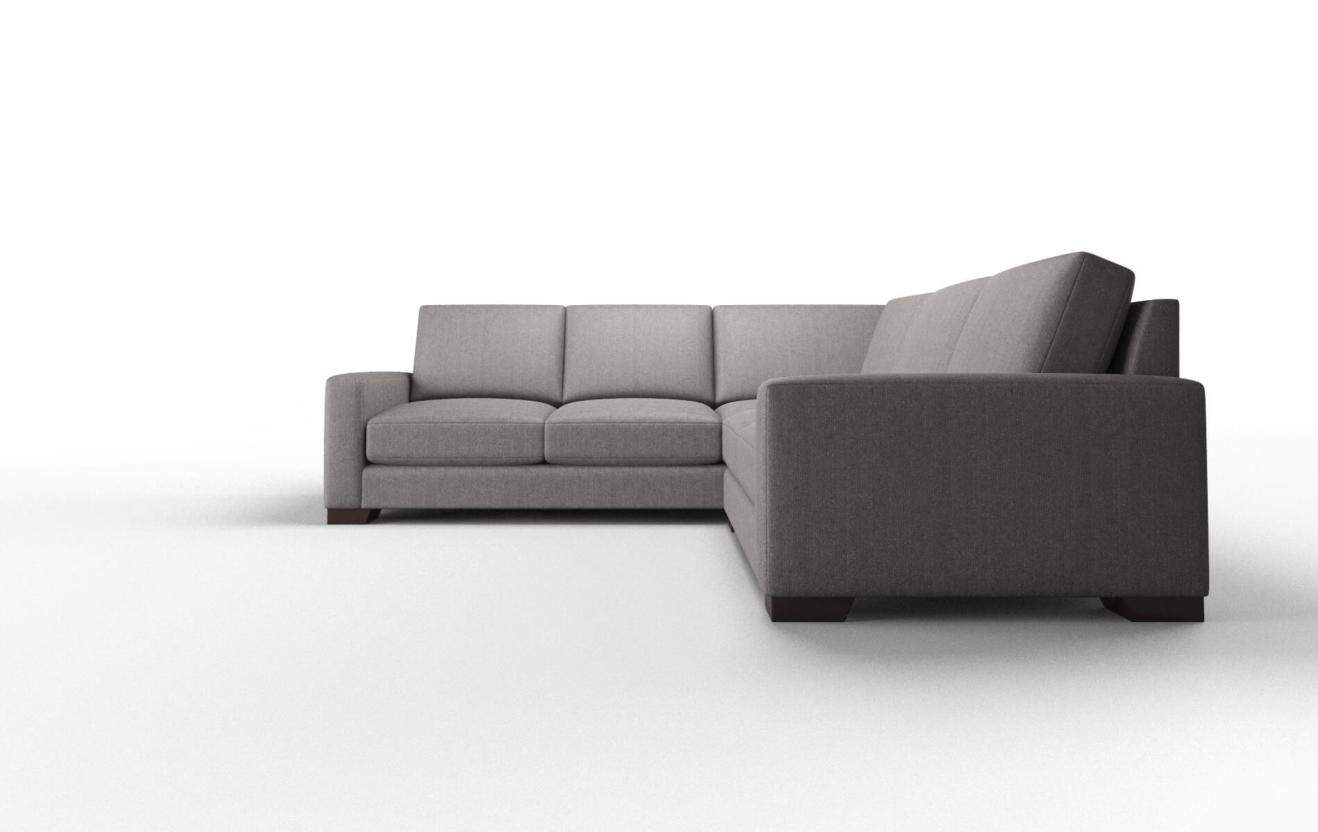 London Atlas_plz Silver Sectional espresso legs 5