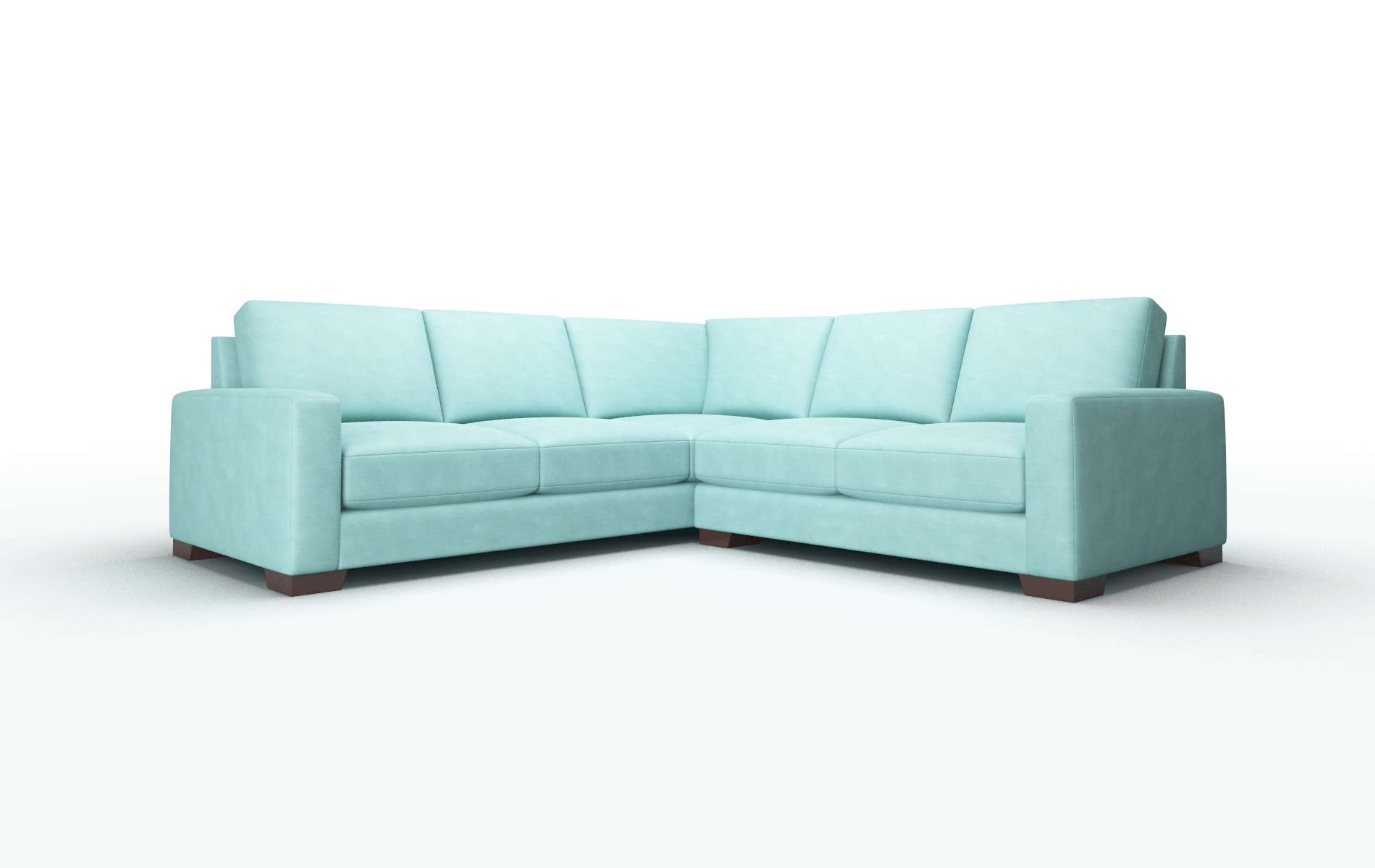 London Avalon_hp Aqua Sectional espresso legs 1