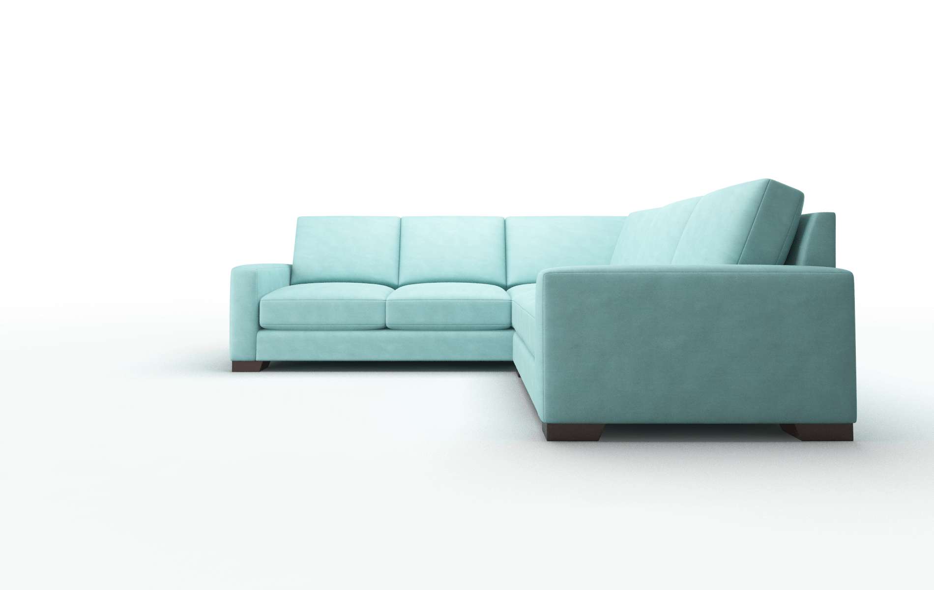London Avalon_hp Aqua Sectional espresso legs 5