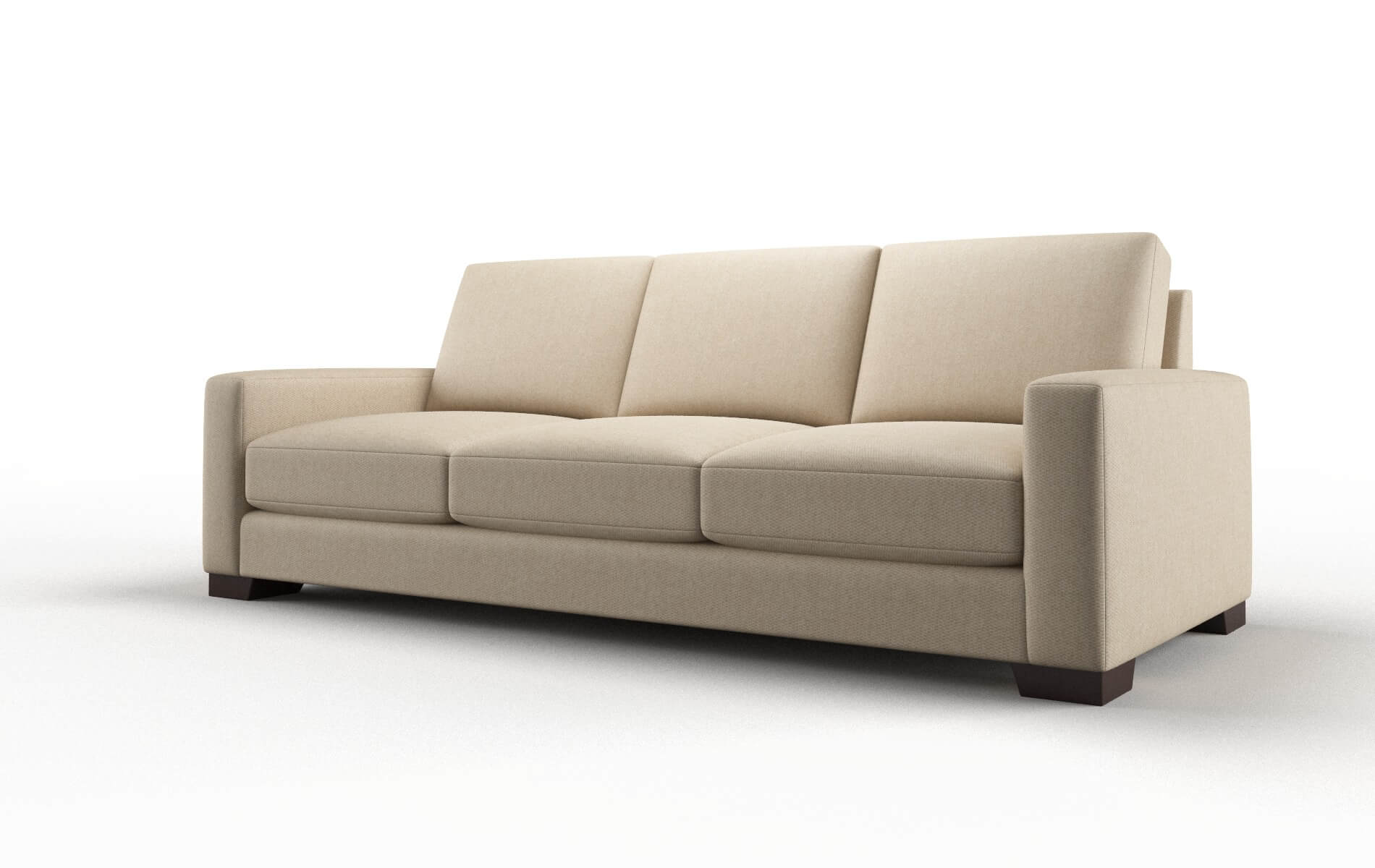 London Avenger Burlap Sofa espresso legs 4