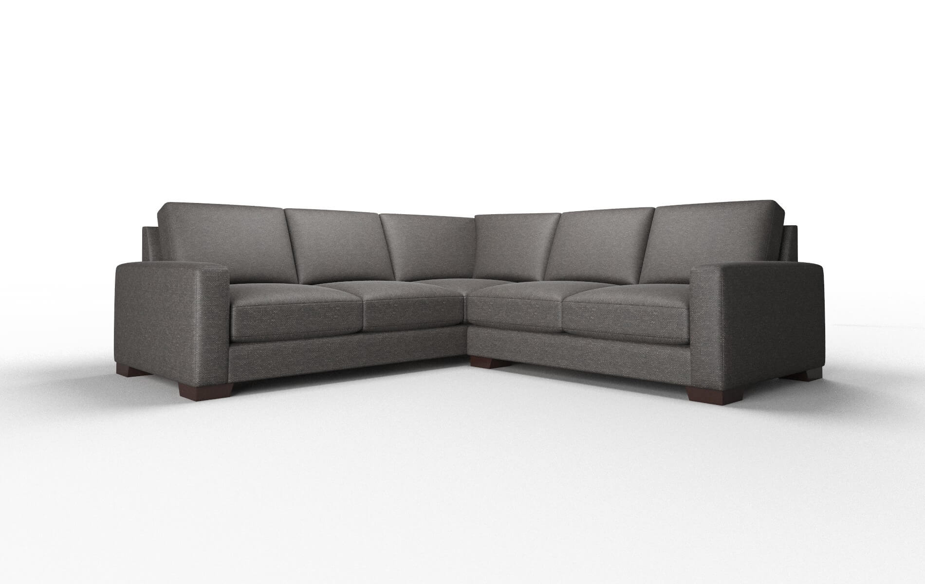London Avenger denim Sectional Espresso Legs  1