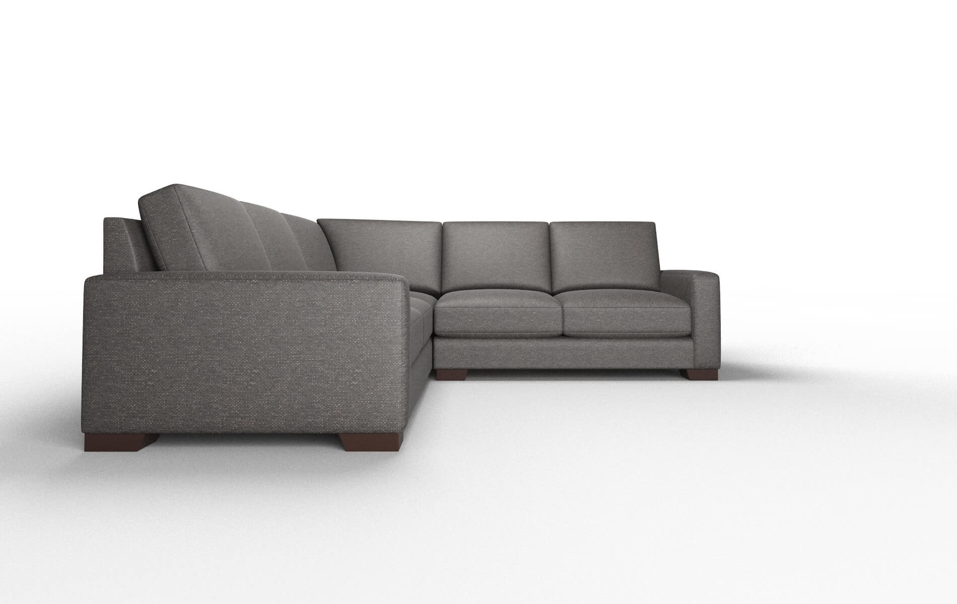 London Avenger Denim Sectional espresso legs 2