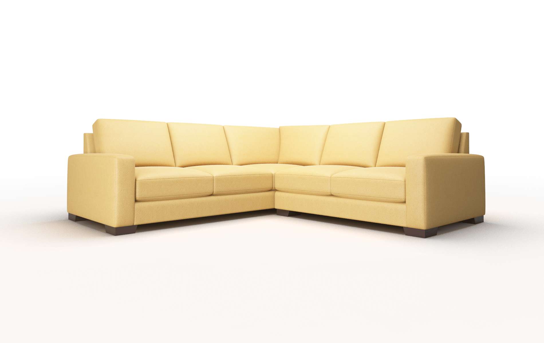 London Bella Amber Sectional espresso legs 1