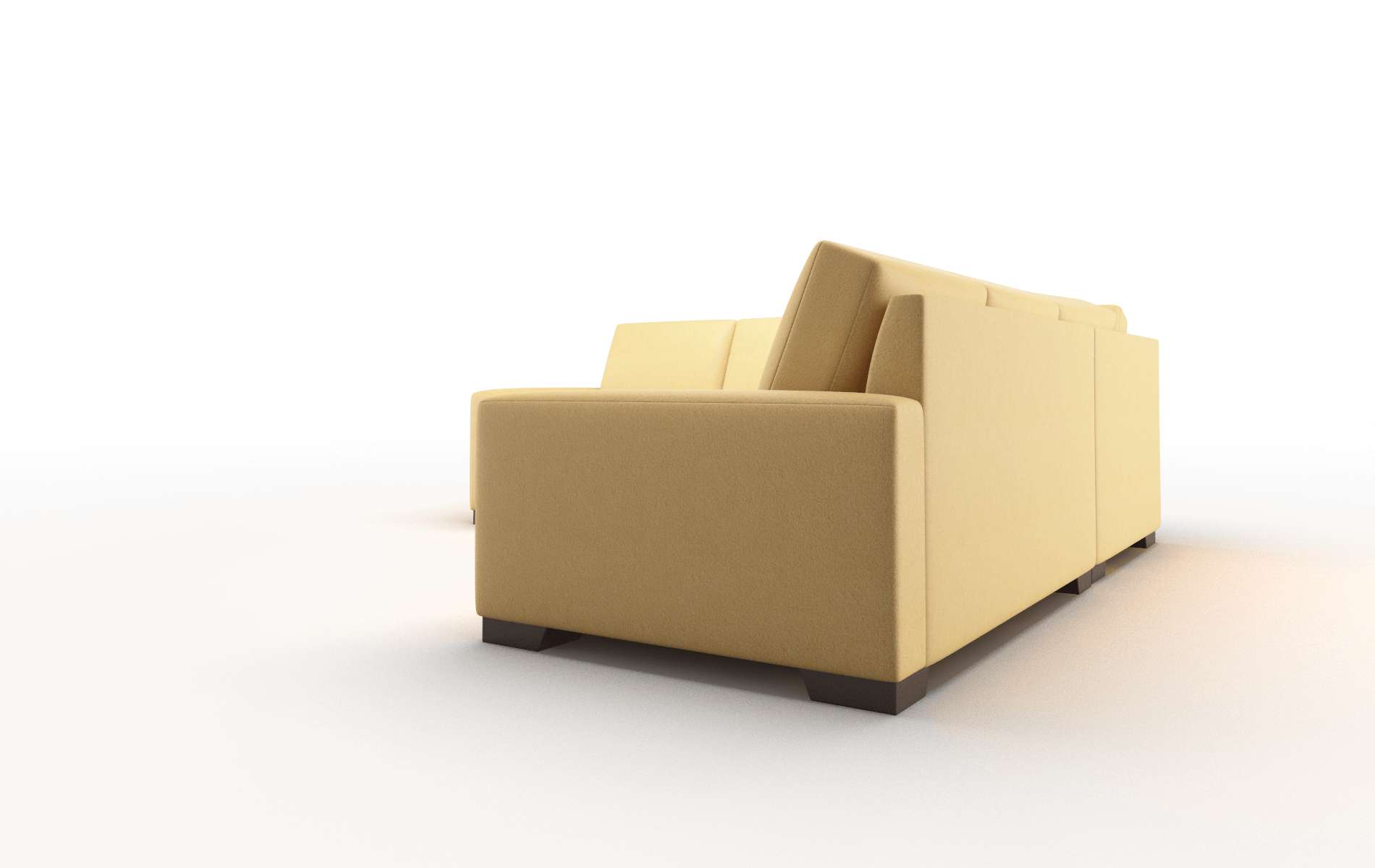 London Bella Amber Sectional espresso legs 4