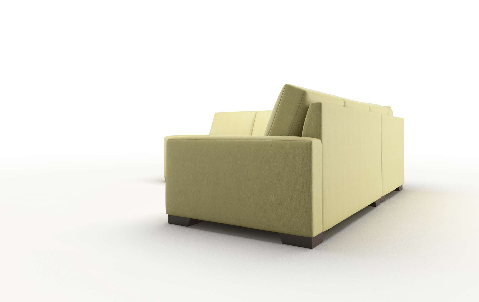 London Bella Apple Sectional espresso legs 4