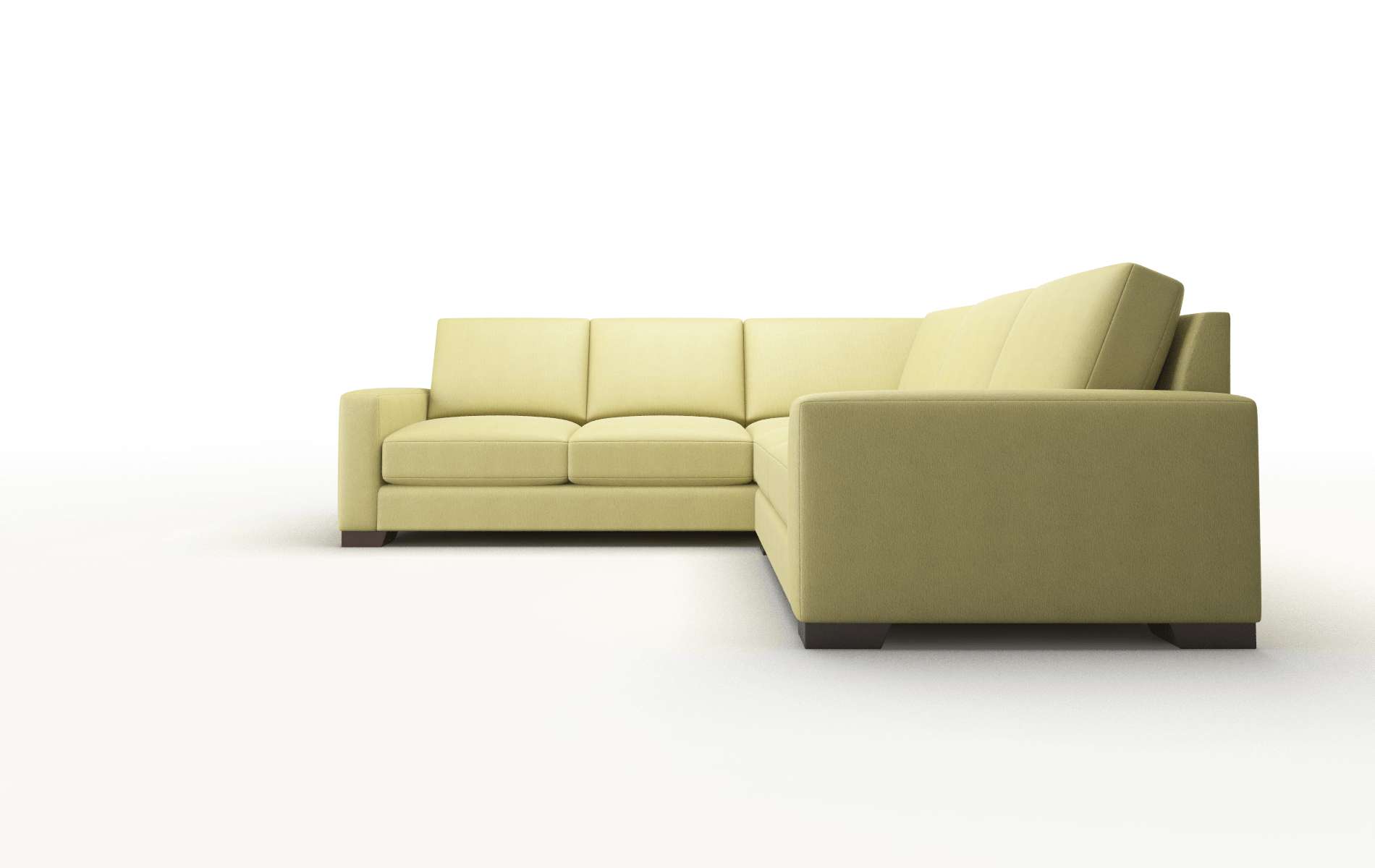 London Bella Apple Sectional espresso legs 5