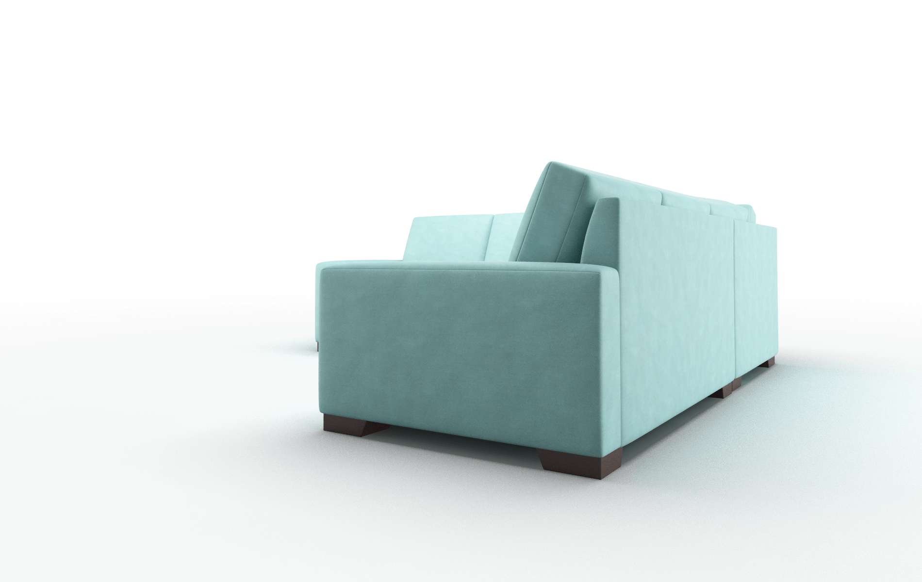 London Bella Caribbean Sectional espresso legs 4