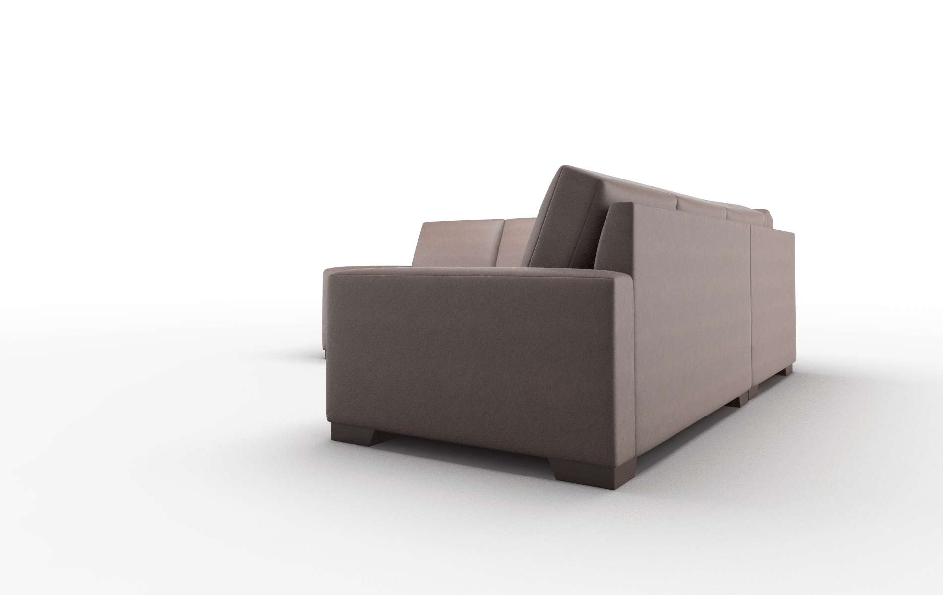 London Bella Espresso Sectional espresso legs 4