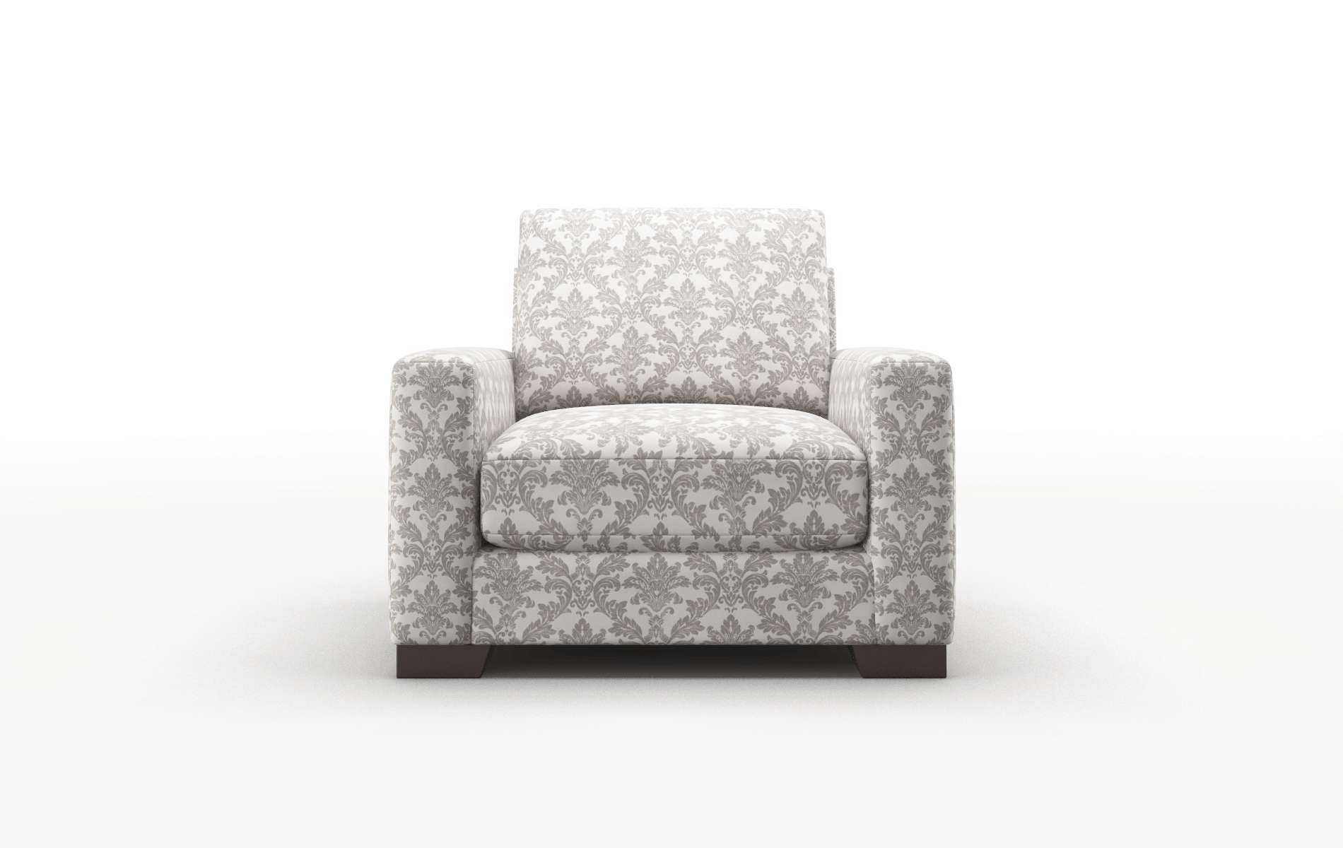 London Bergamo dove Chair Espresso Legs  1