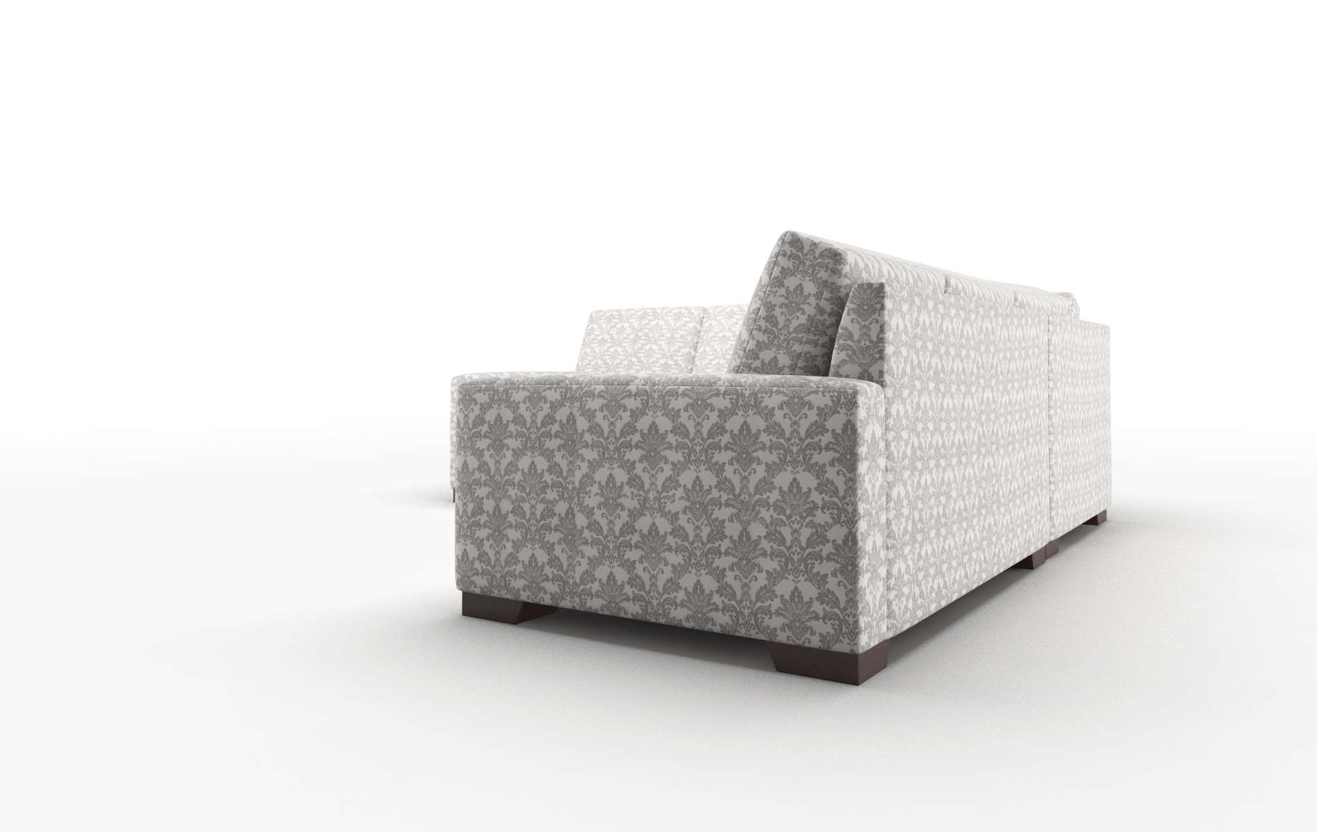 London Bergamo Dove Sectional espresso legs 4