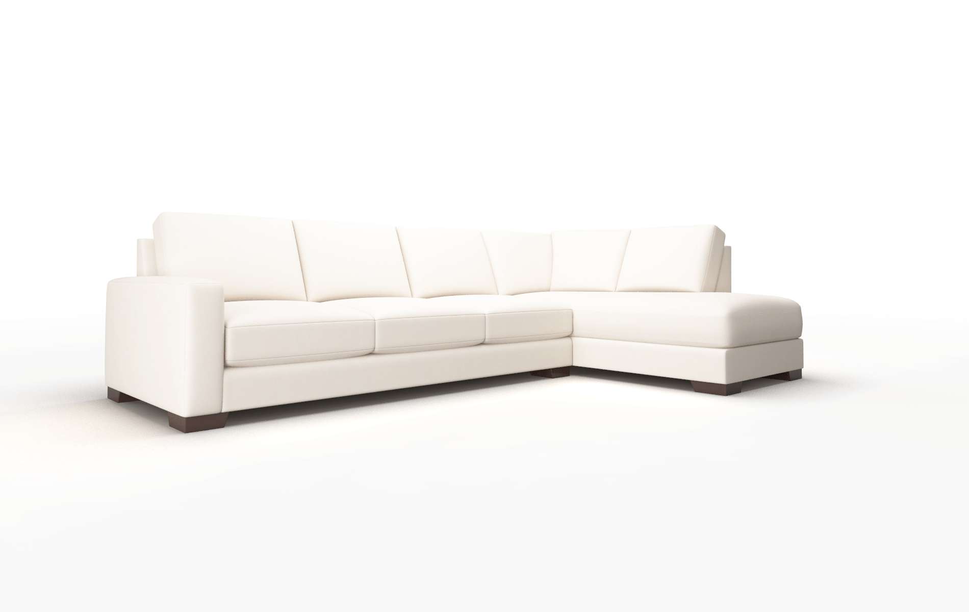 London Blanche Milky Panel espresso legs 2