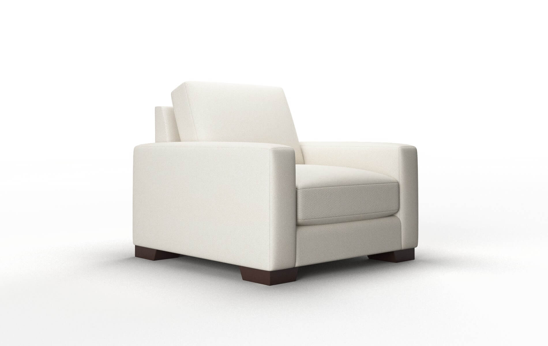 London Bungalow Ivory Chair espresso legs 2