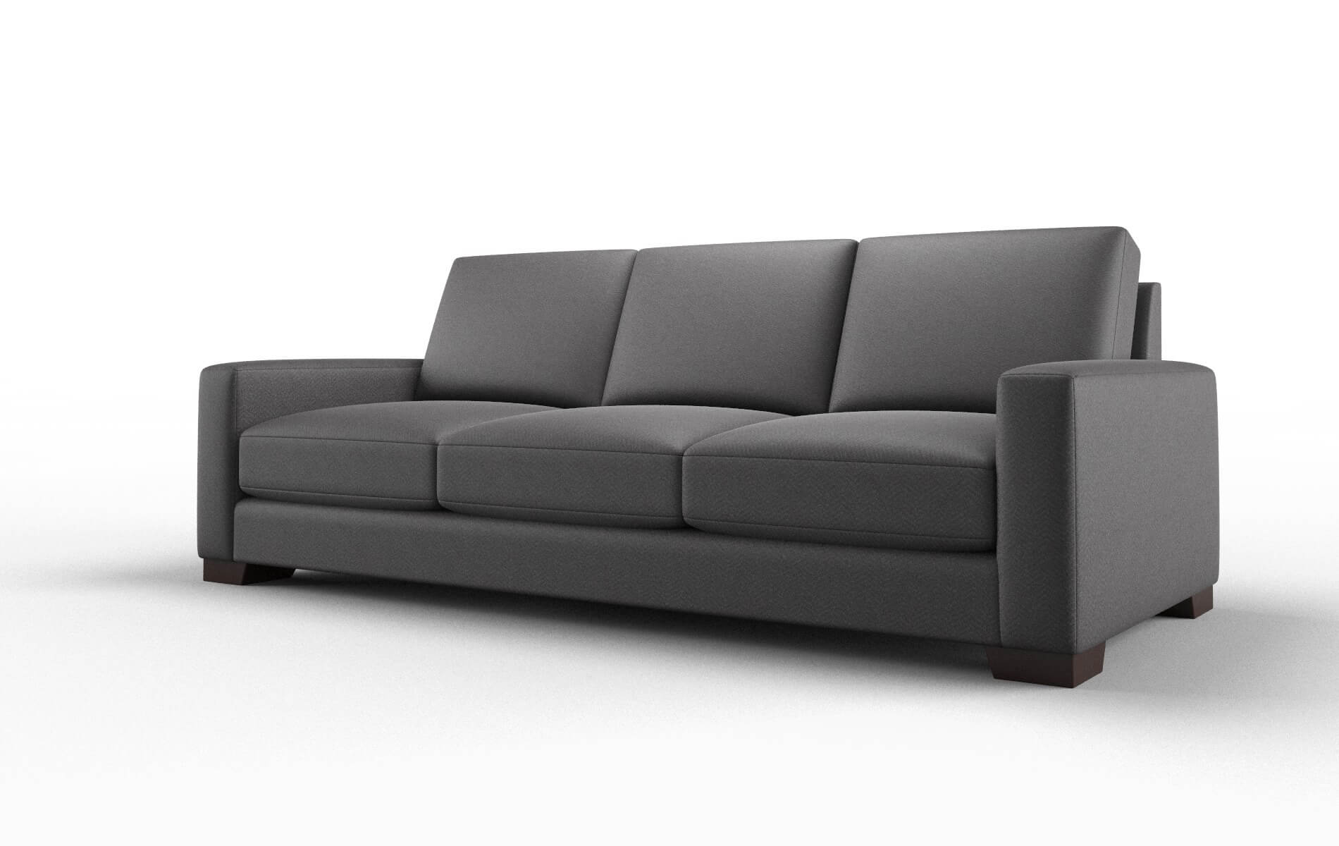 London Catalina Charcoal Sofa espresso legs 4