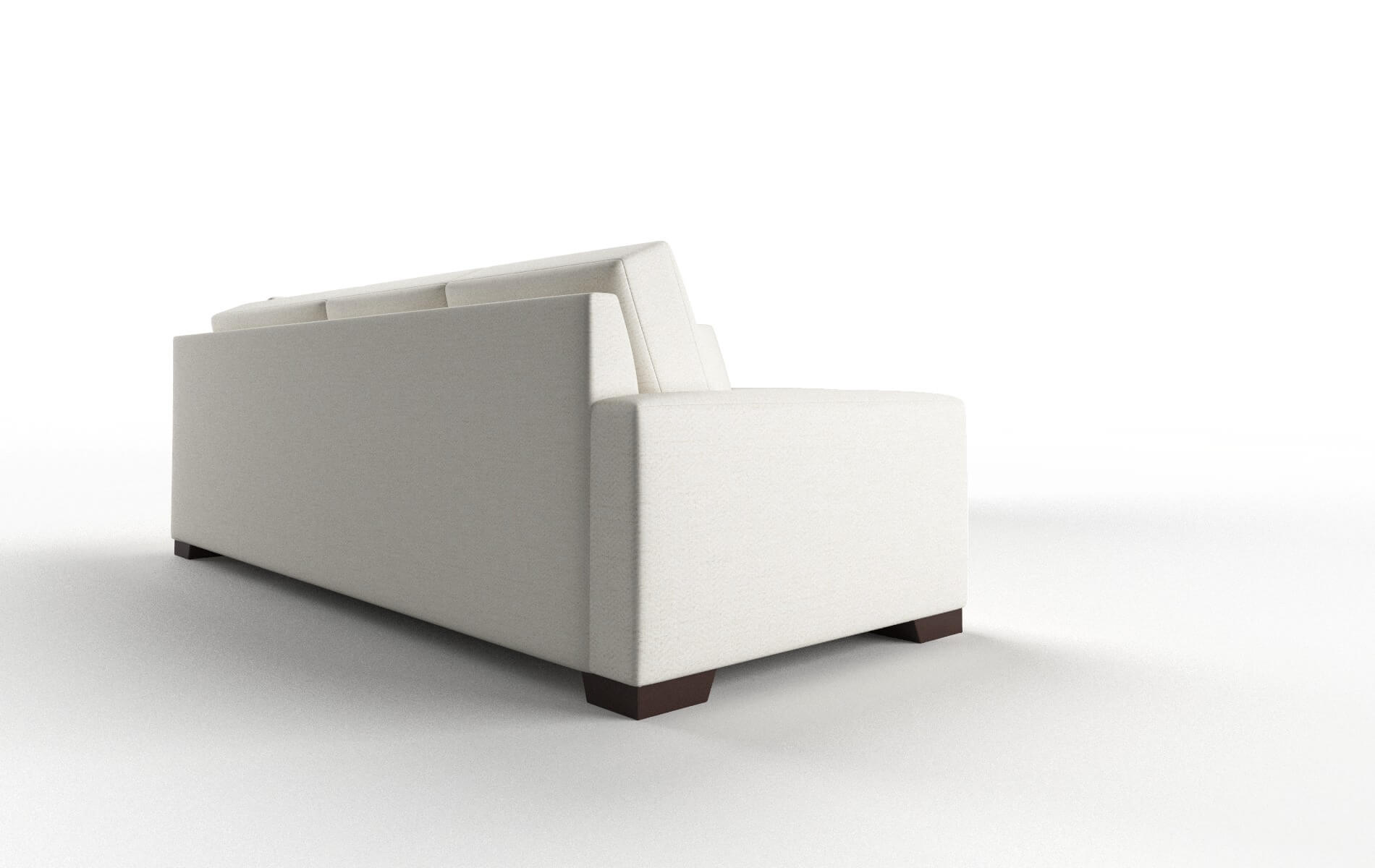 London Catalina Ivory Sectional espresso legs 3