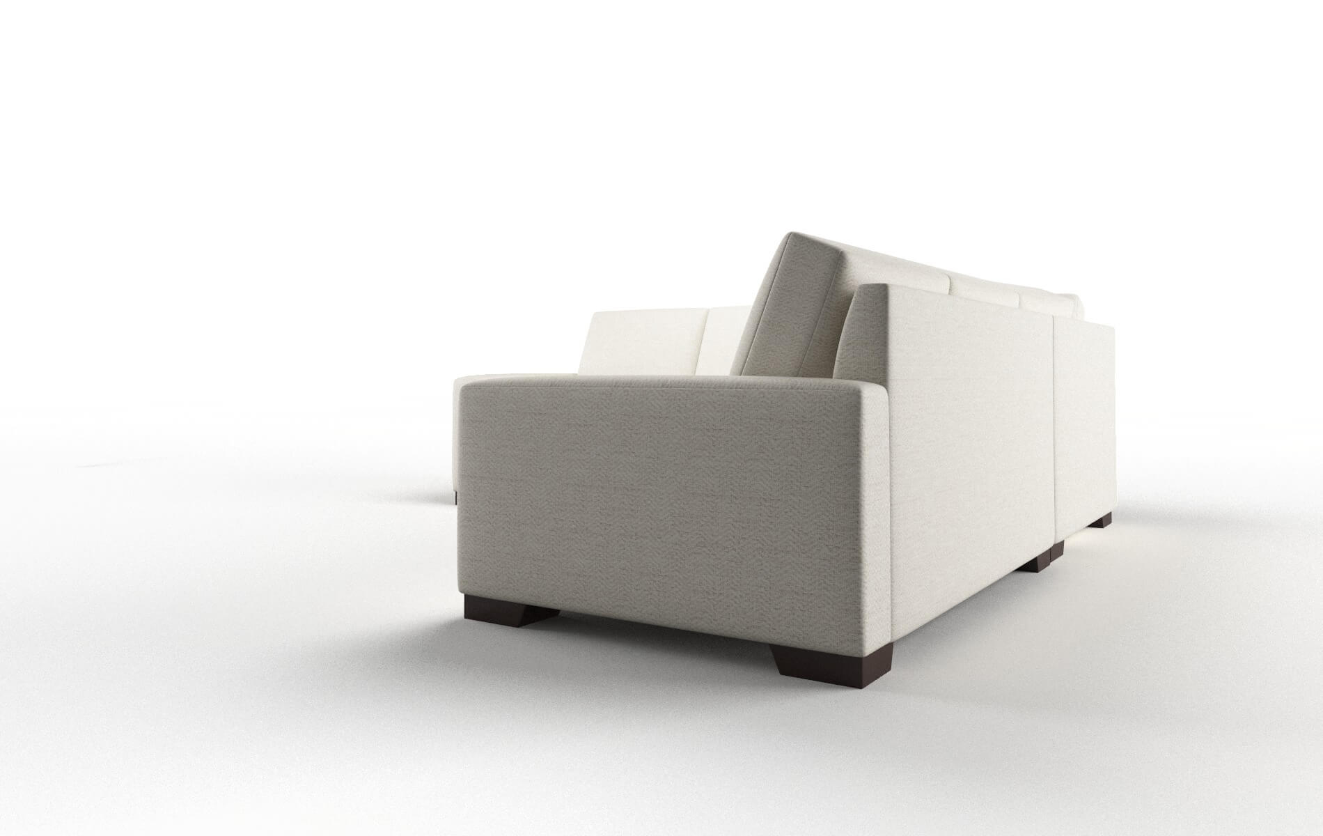 London Catalina Linen Sectional espresso legs 4