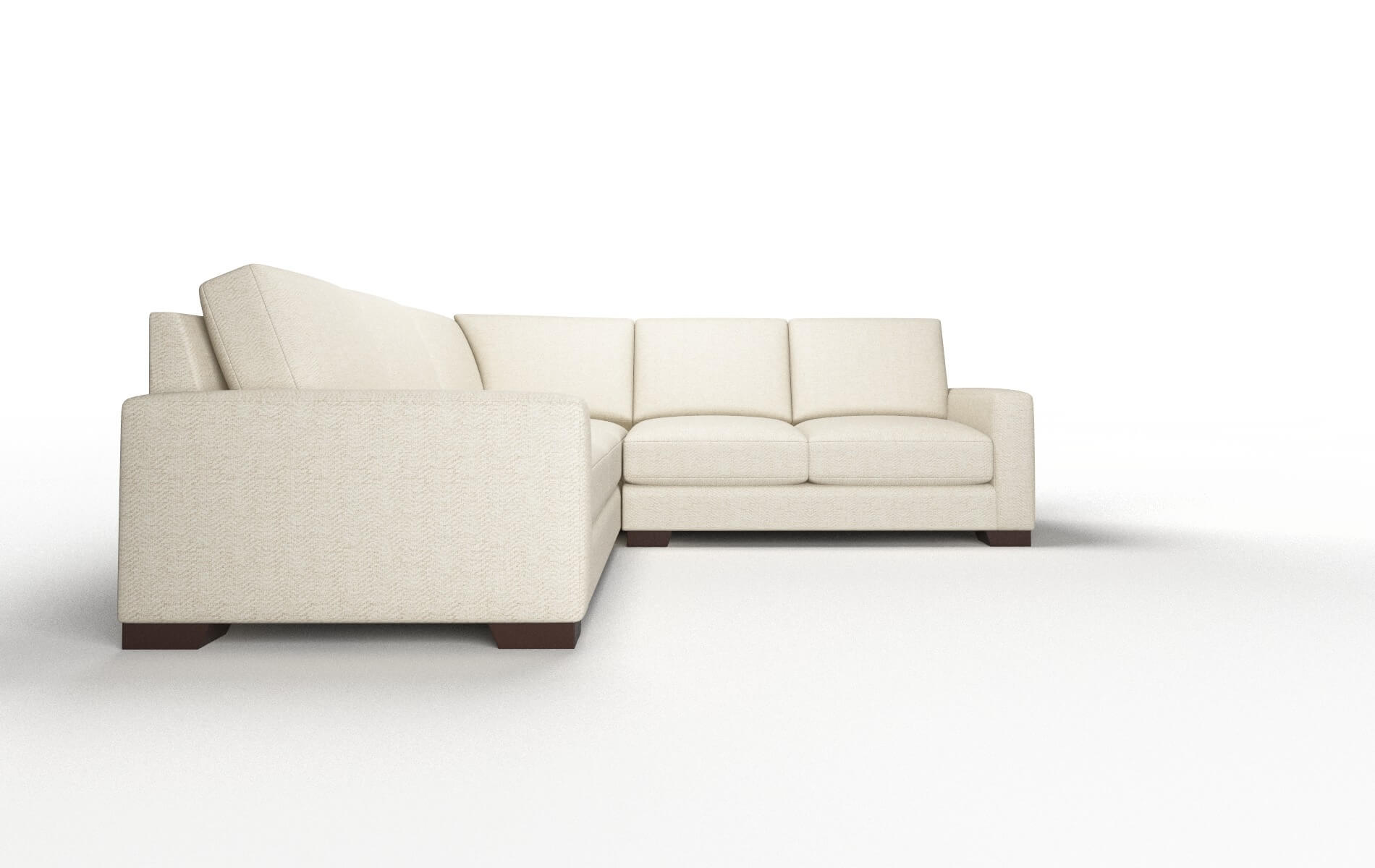 London Catalina Wheat Sectional espresso legs 2
