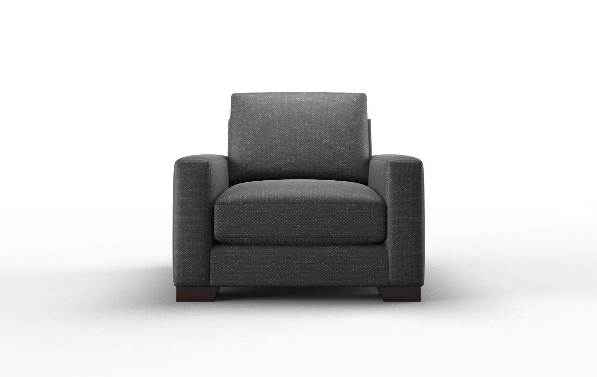 London Chance denim Chair Espresso Legs  1