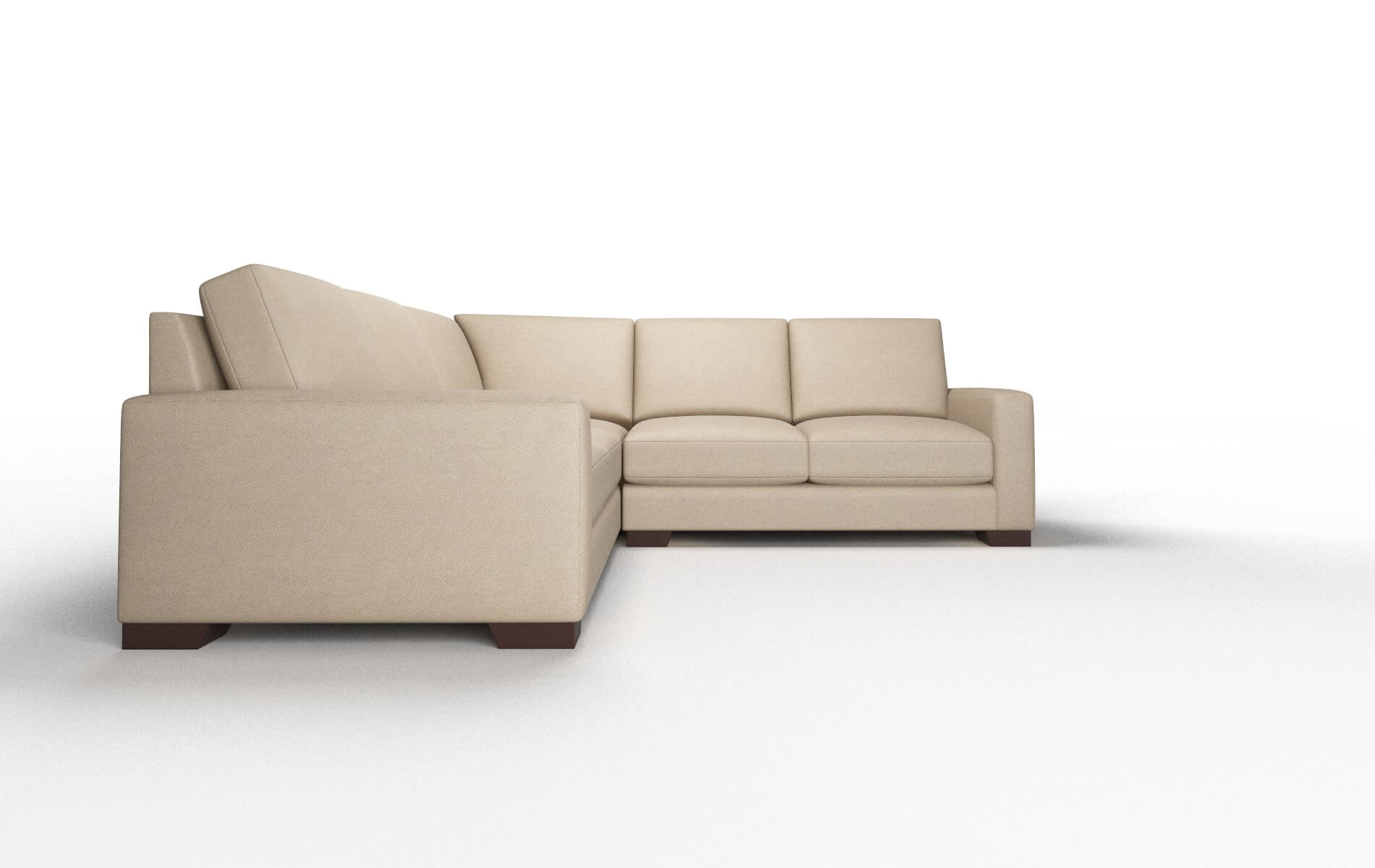 London Chance Platinum Sectional espresso legs 2