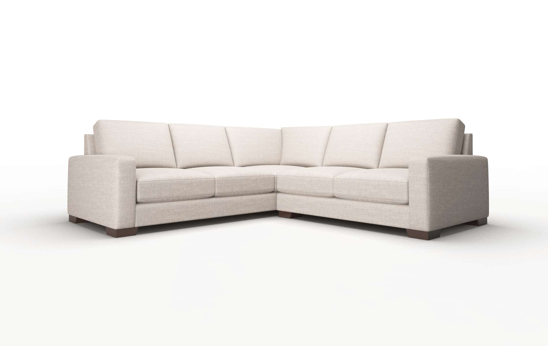 London Clyde dolphin Sectional Espresso Legs  1