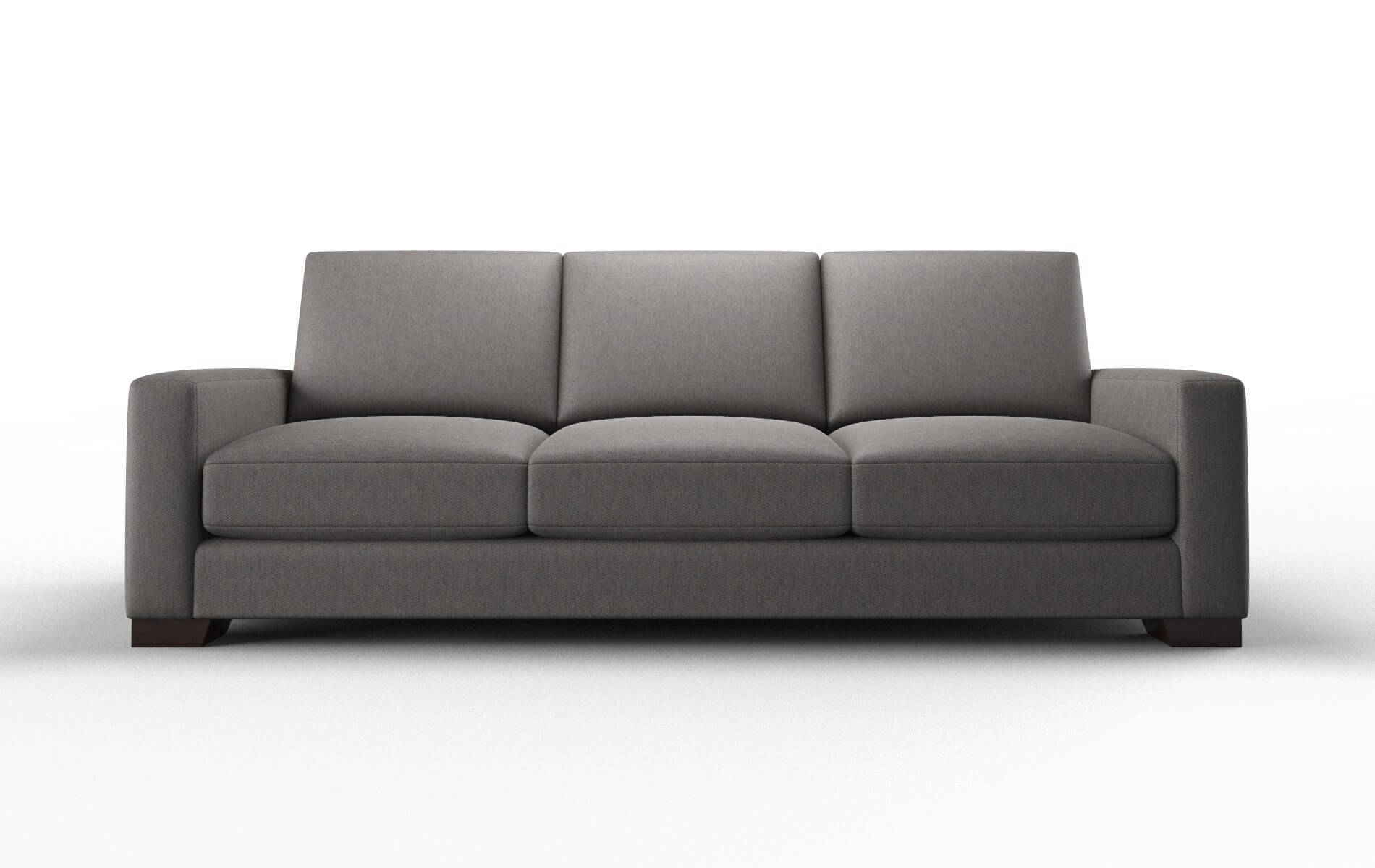 London Cosmo Charcoal Sofa espresso legs 1