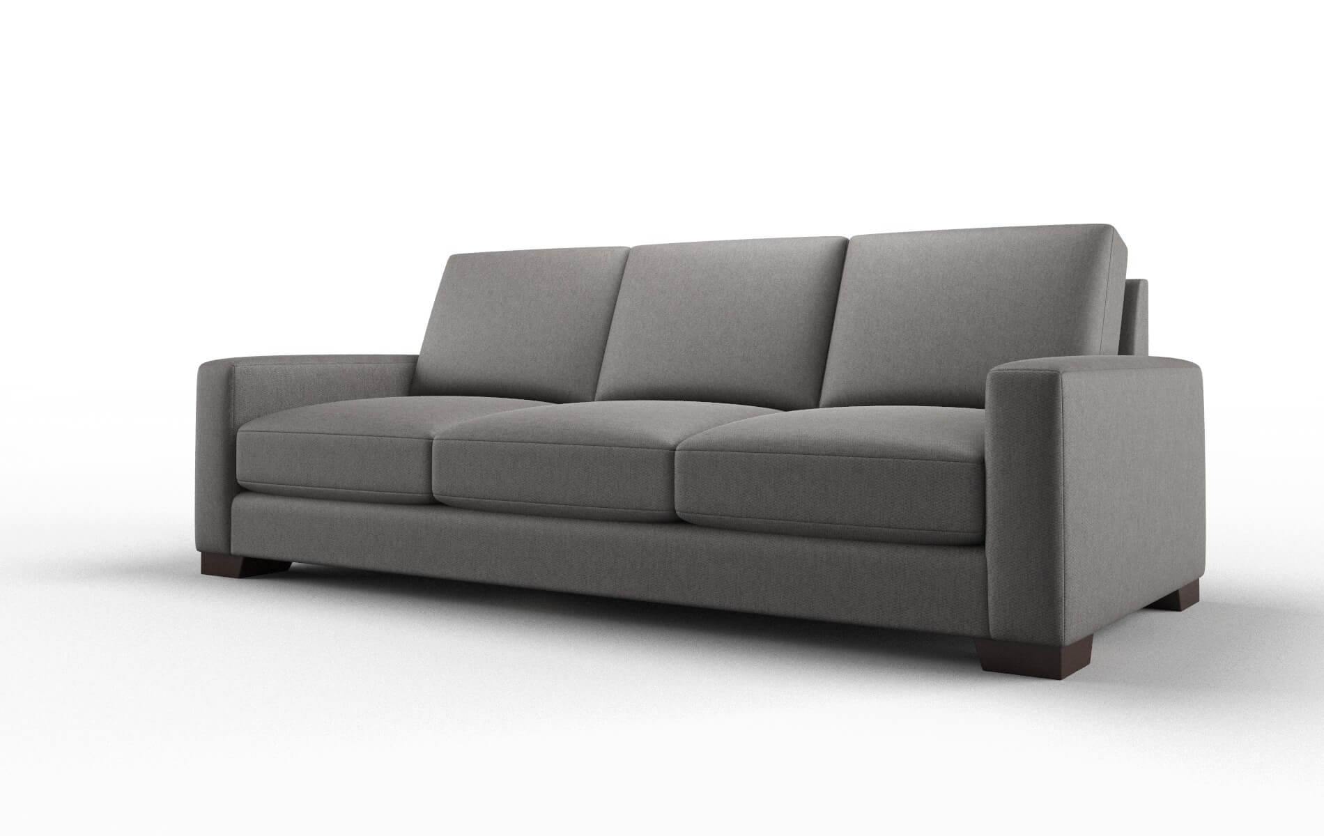 London Cosmo Charcoal Sofa espresso legs 4