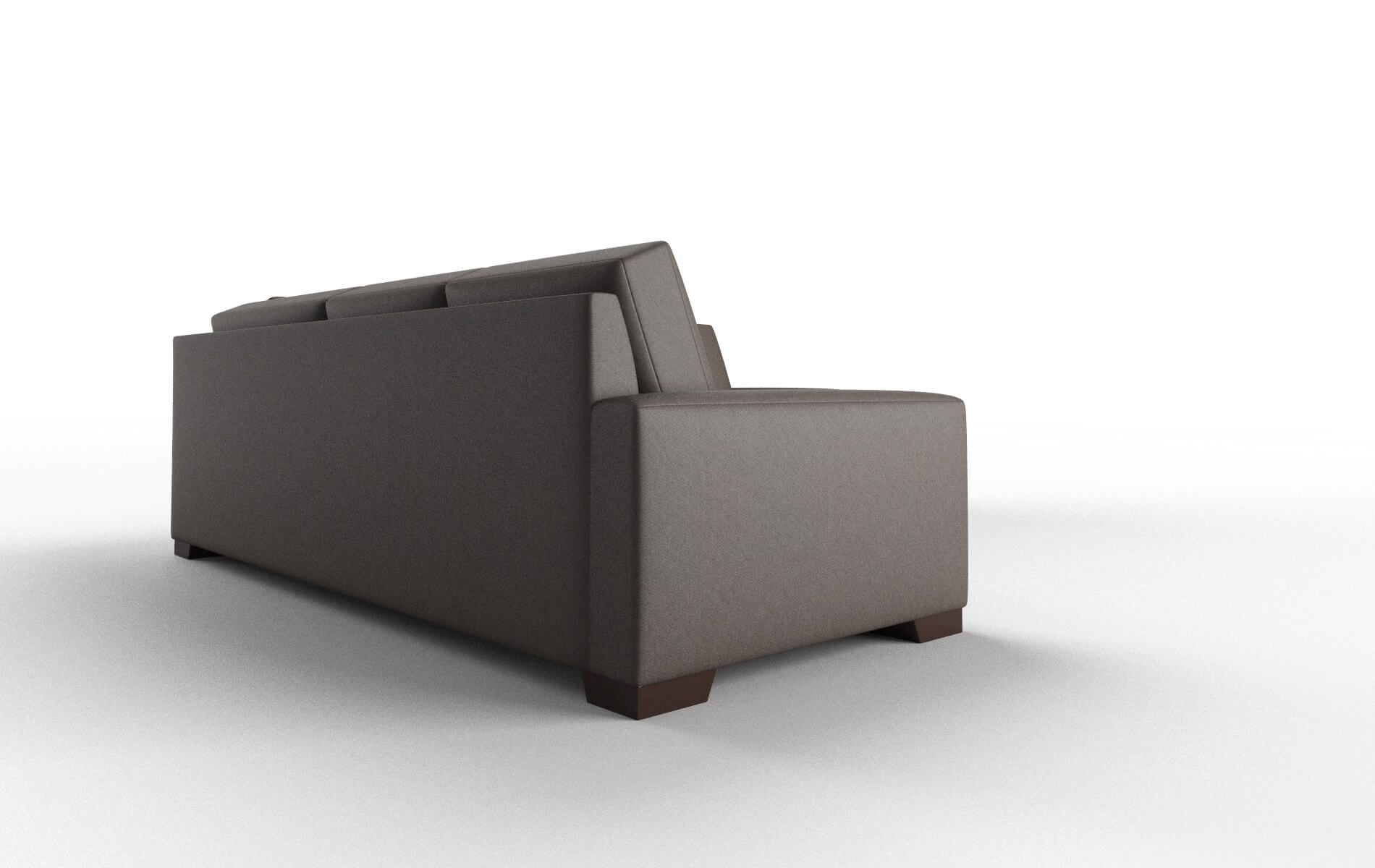 London Cosmo Chocolate Sectional espresso legs 3