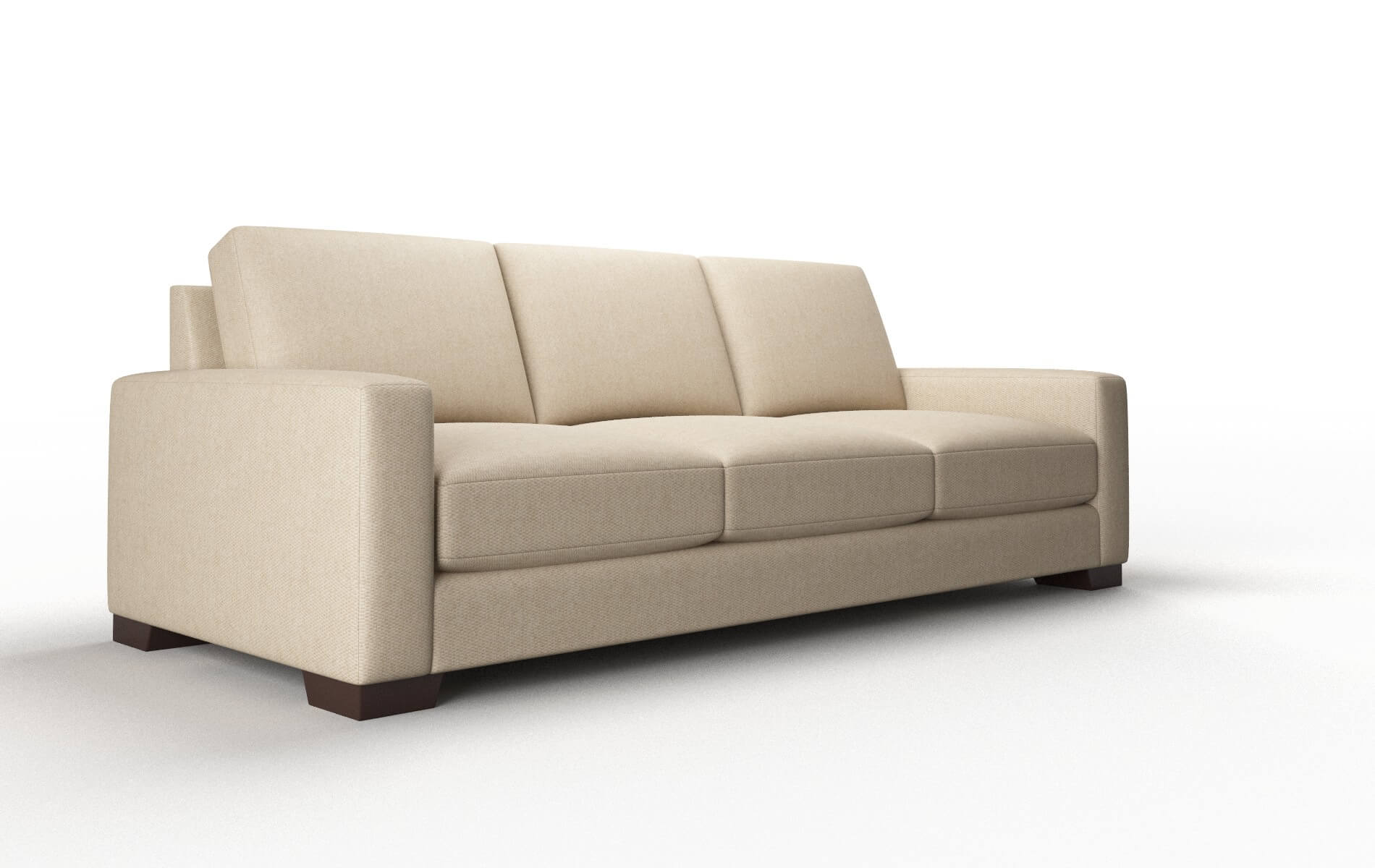 London Cosmo Fawn Sofa espresso legs 2