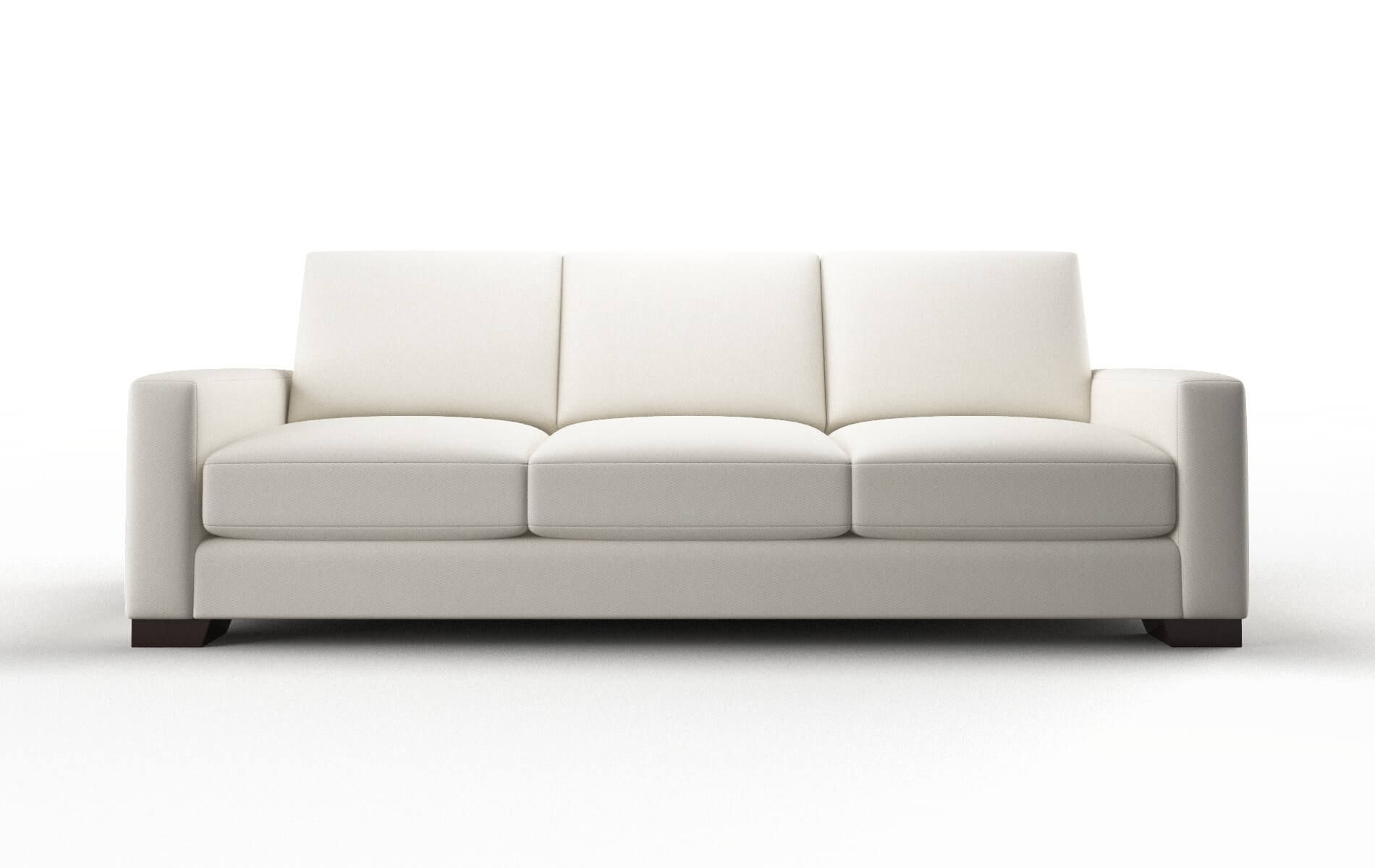 London Cosmo ivory Sofa Espresso Legs  1