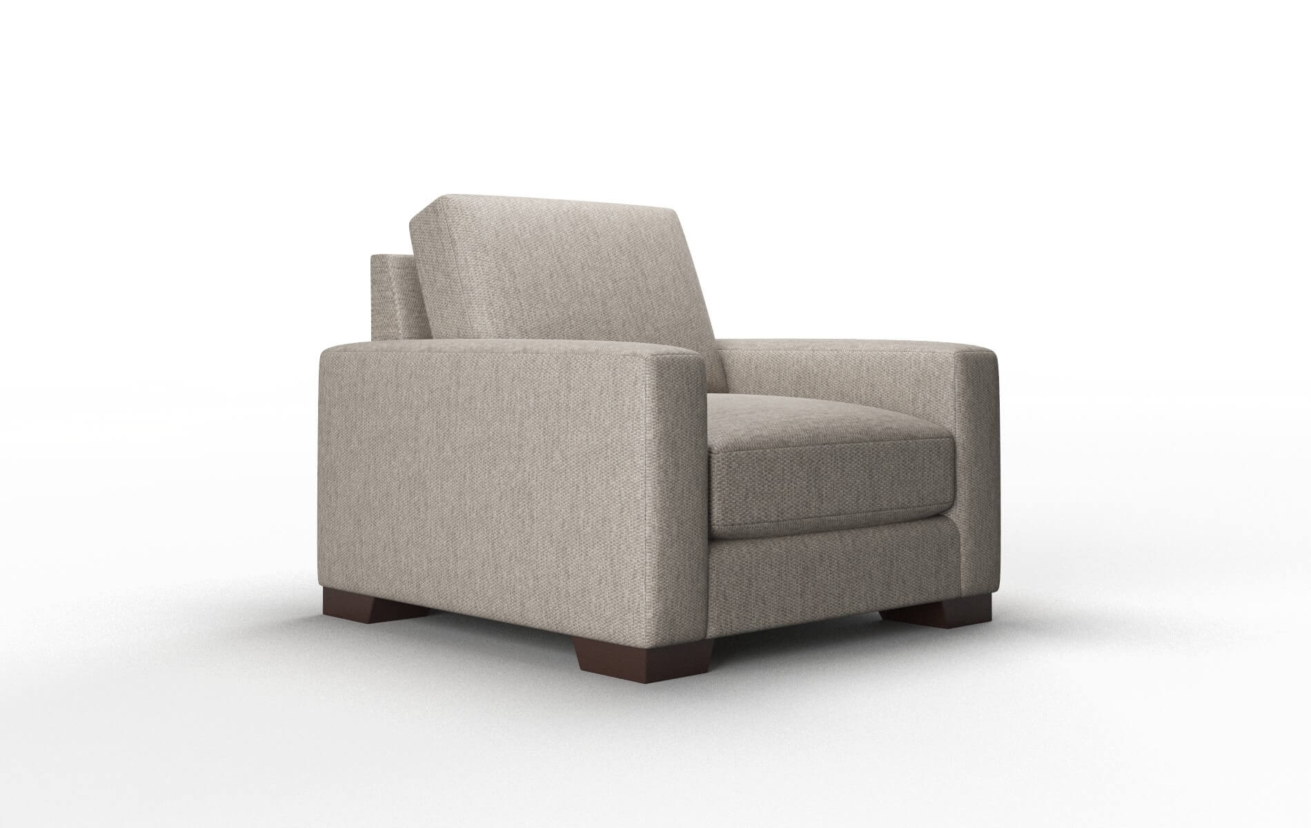 London Cosmo Taupe Chair espresso legs 2